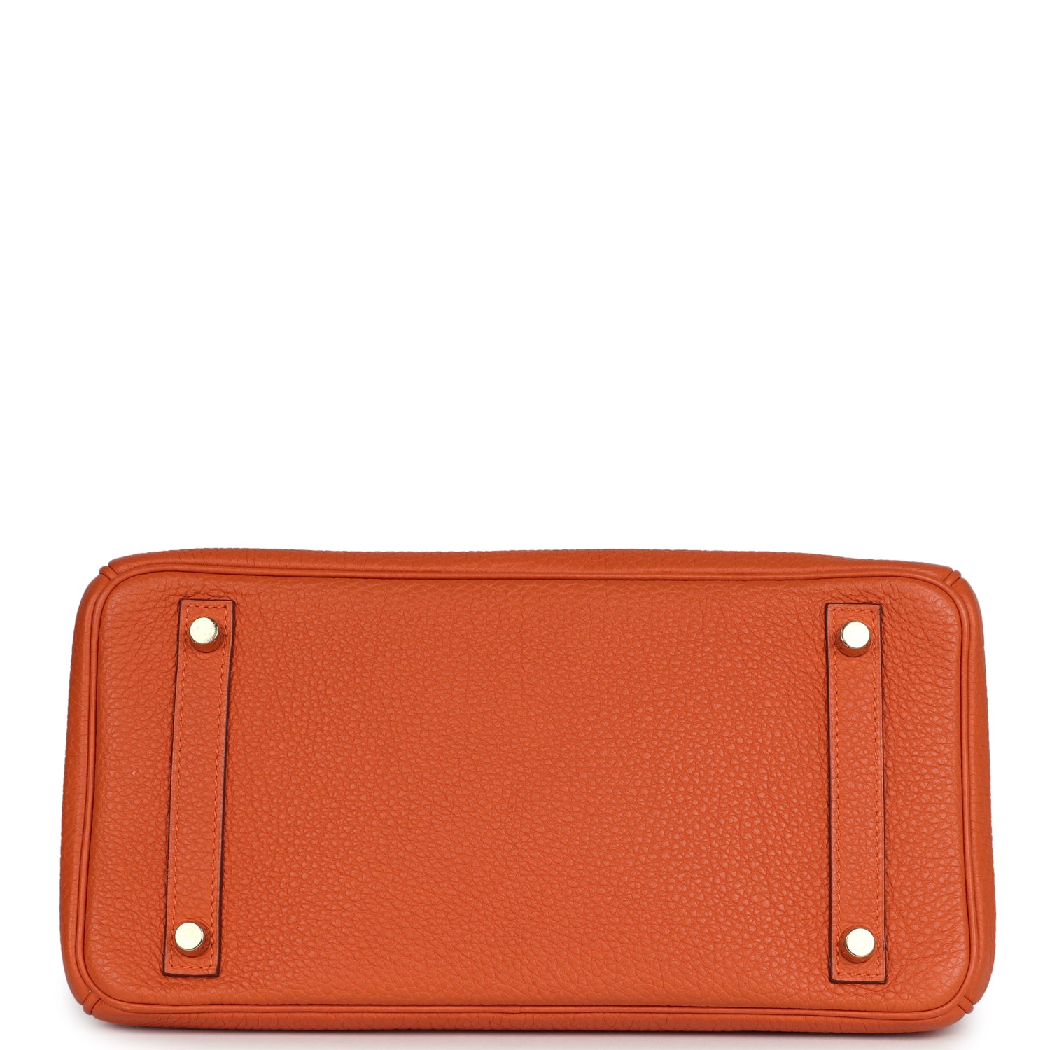 Pre-owned Hermes Birkin 30 Orange Togo Gold Hardware