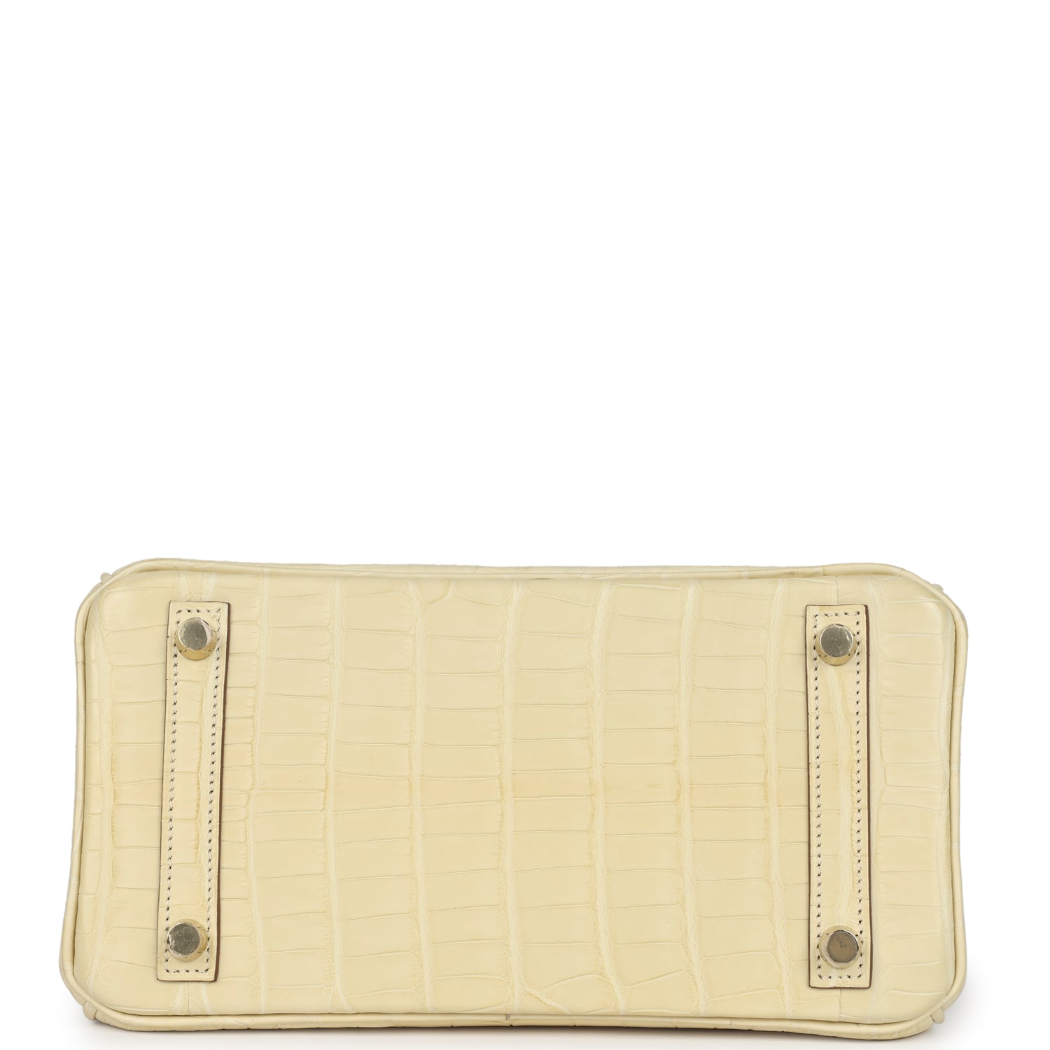 Hermes Special Order (HSS) Birkin 25 Vanille Matte Alligator Brushed Gold Hardware