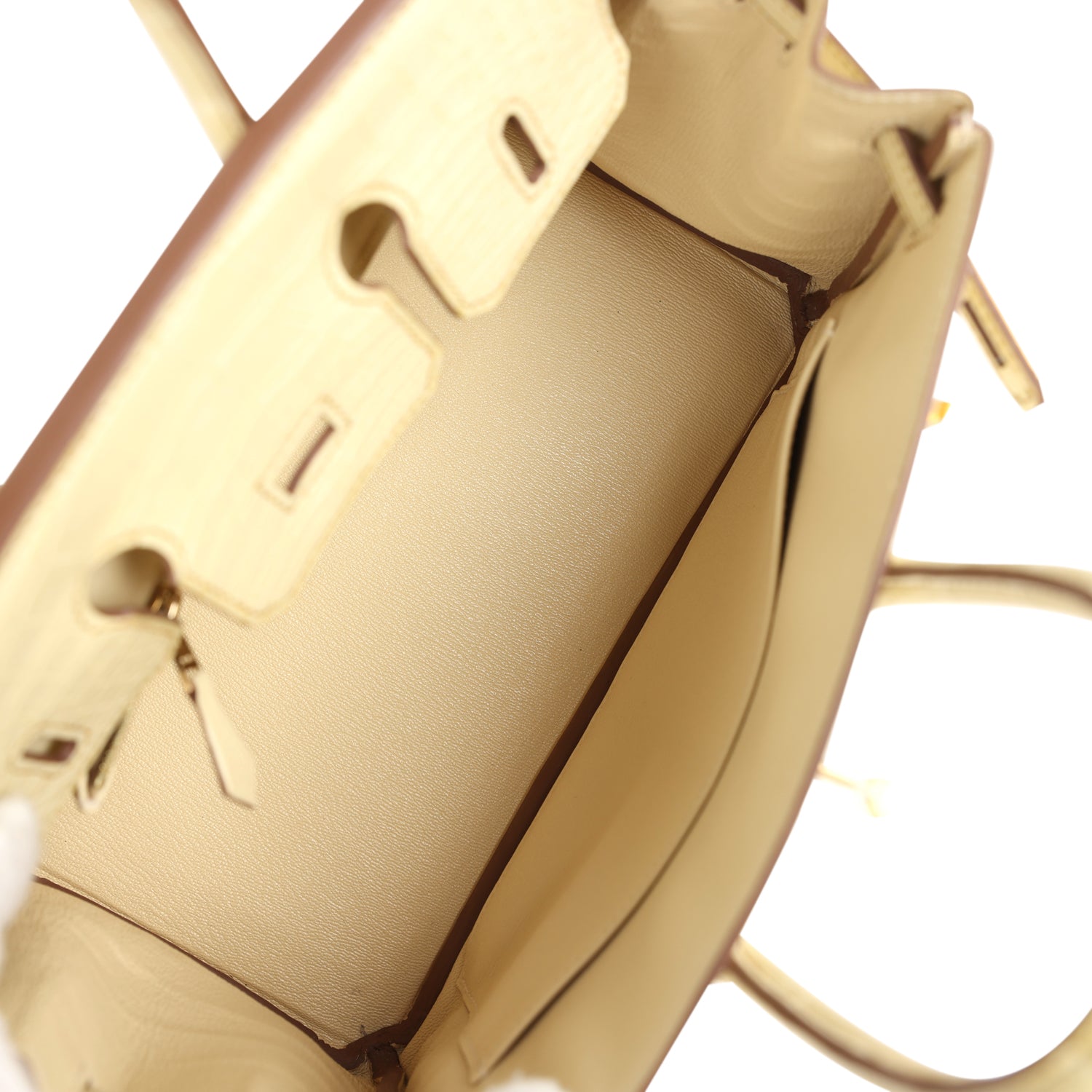Hermes Special Order (HSS) Birkin 25 Vanille Matte Alligator Brushed Gold Hardware