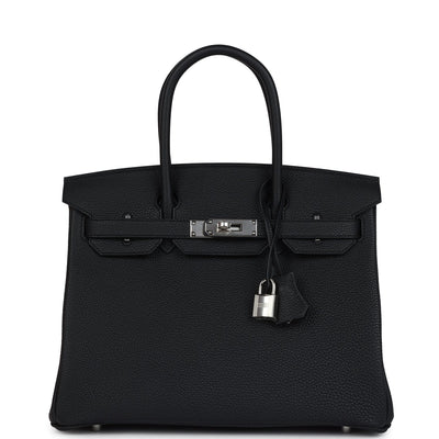 Hermes Birkin 30 Black Togo Palladium Hardware