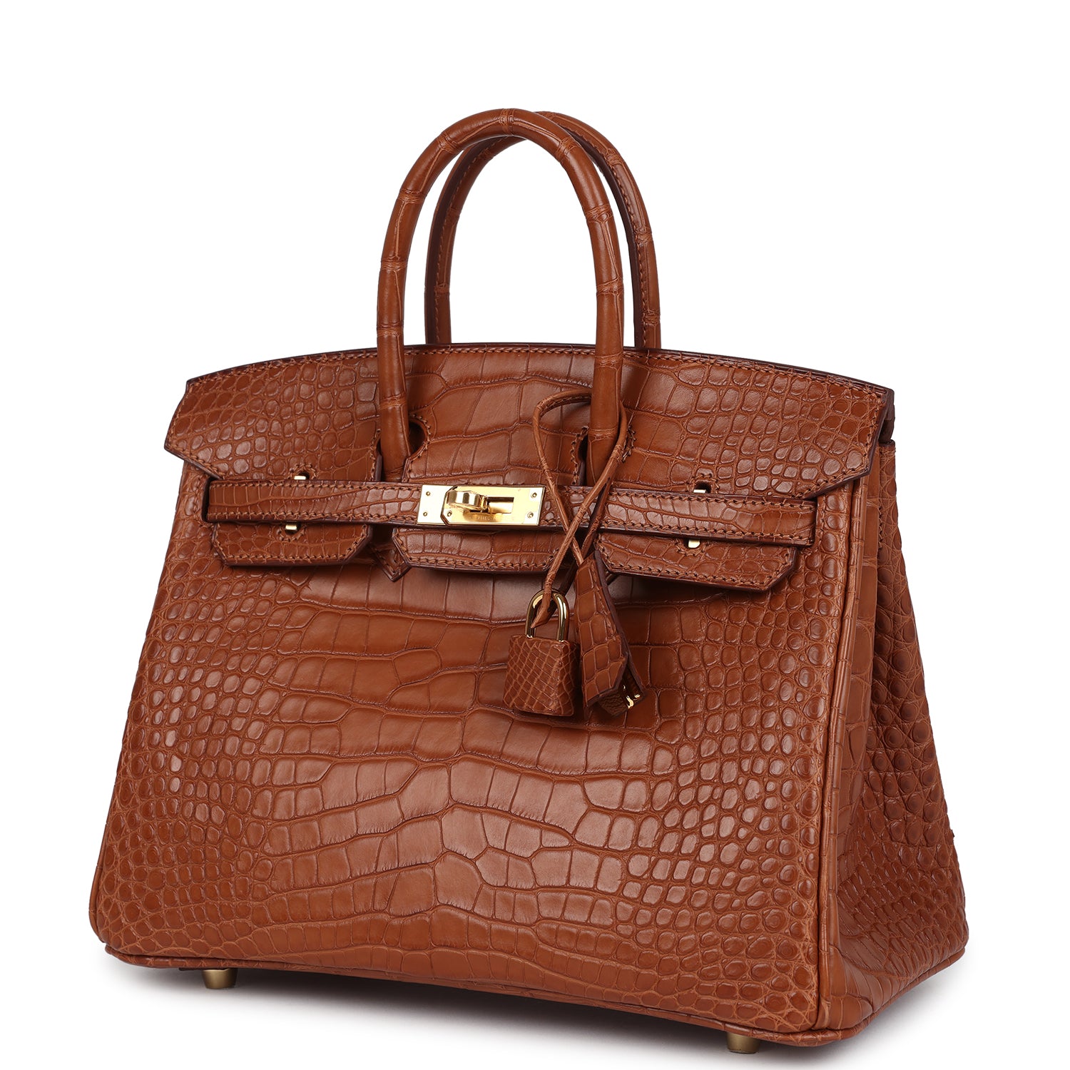 Hermes Birkin 25 Gold Matte Alligator Gold Hardware