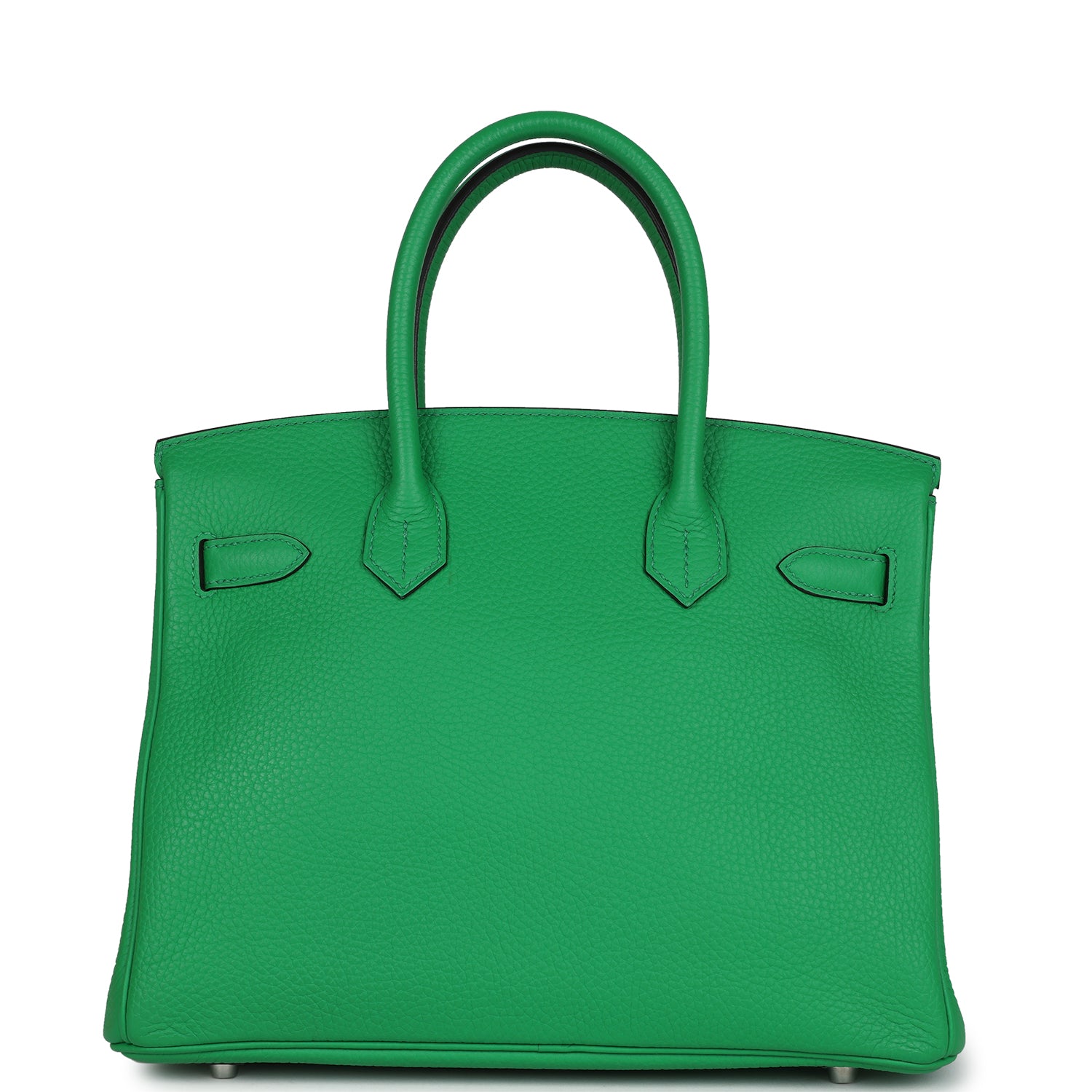 Pre-owned Hermes Birkin 30 Bambou Clemence Palladium Hardware