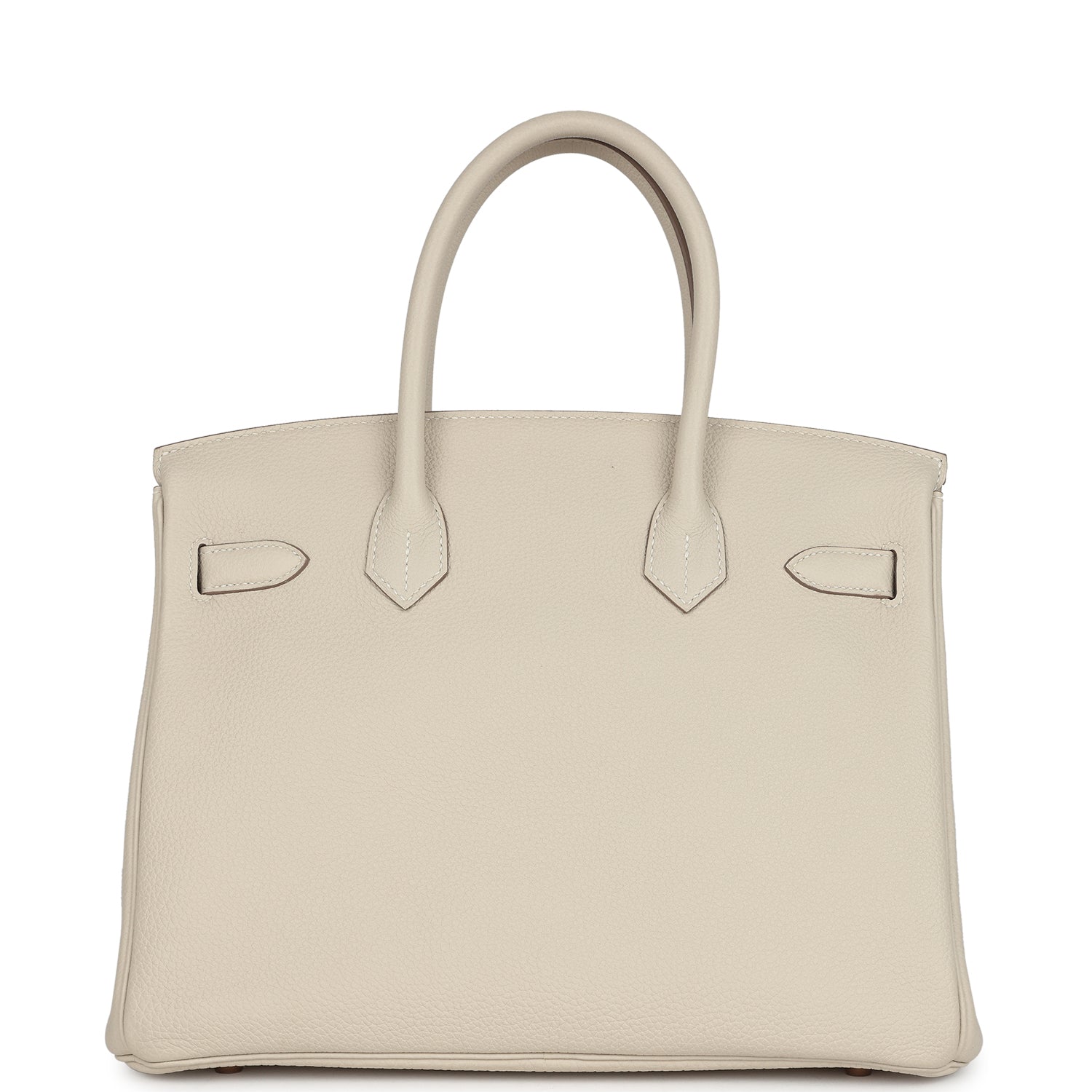 Pre-owned Hermes Birkin 30 Craie Togo Rose Gold Hardware