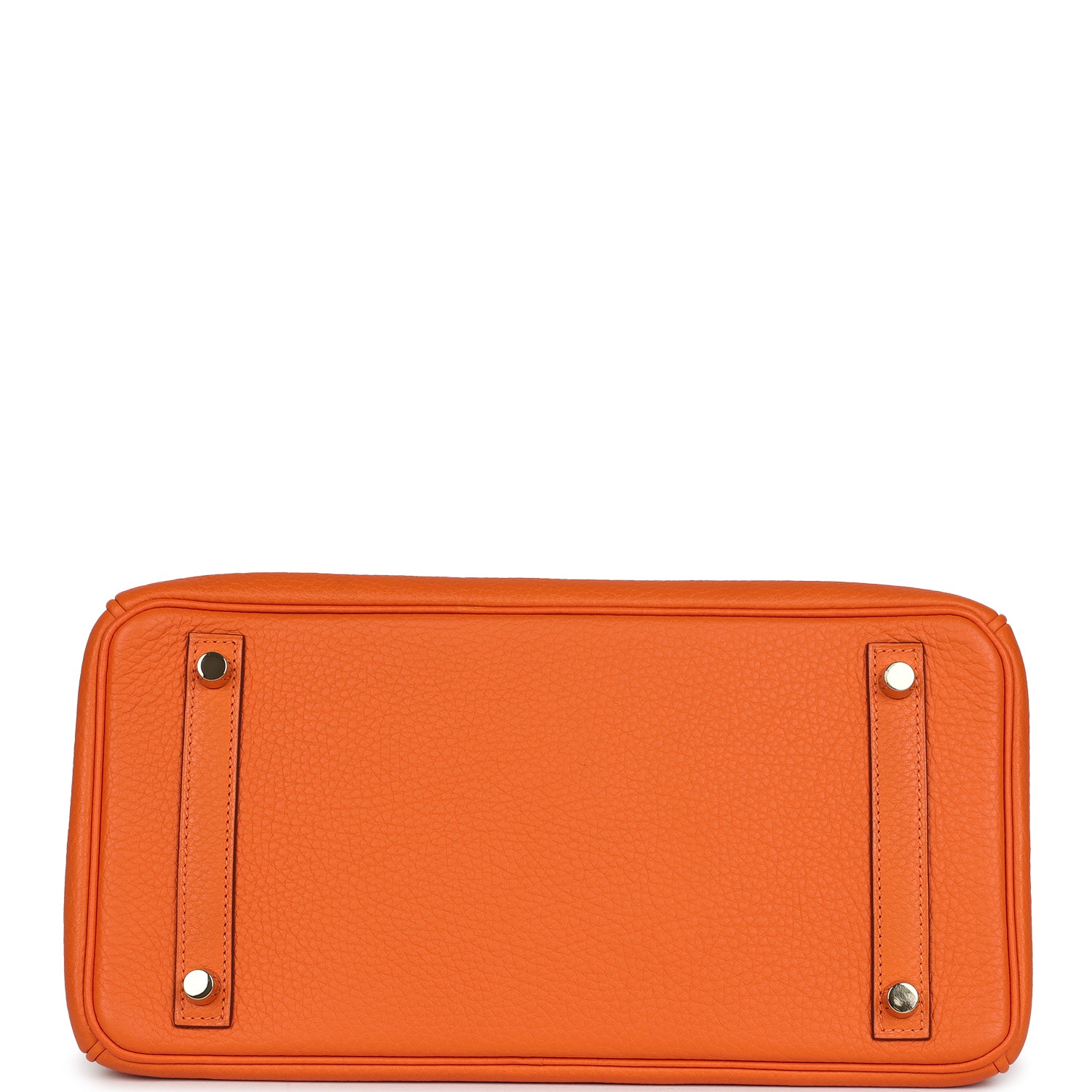 Pre-owned Hermes Birkin 30 Orange Togo Gold Hardware