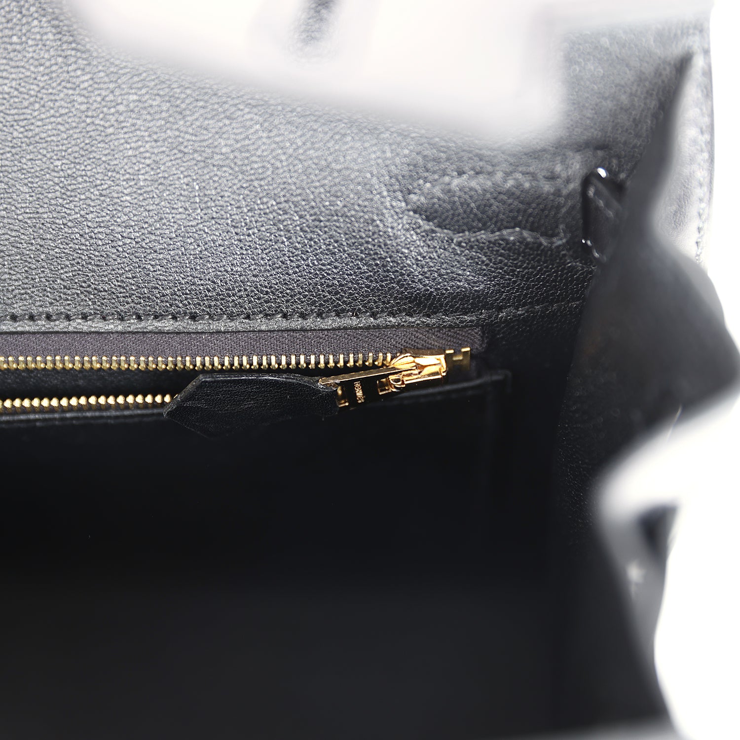 Hermes Birkin Sellier 25 Black Box Gold Hardware