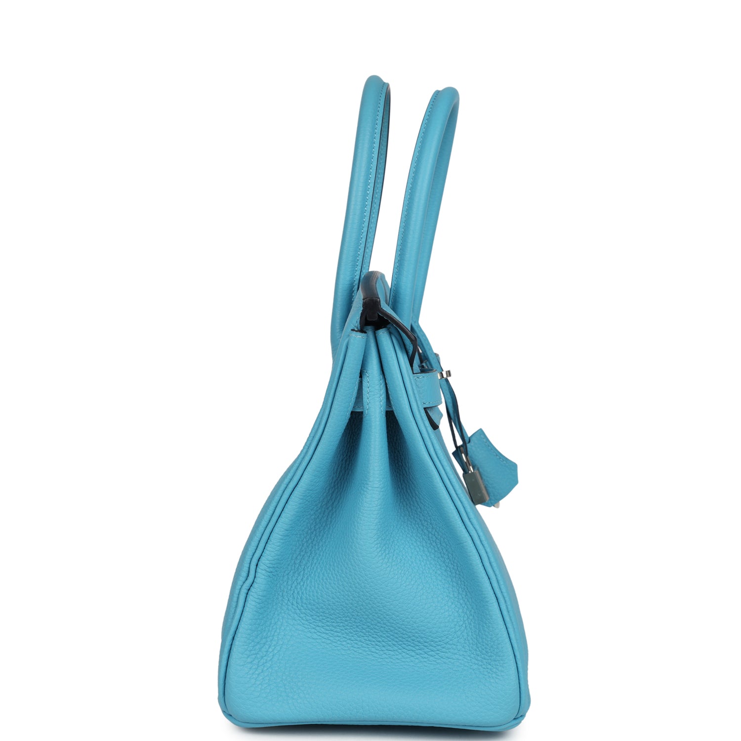 Pre-owned Hermes Birkin 30 Bleu du Nord Togo Palladium Hardware