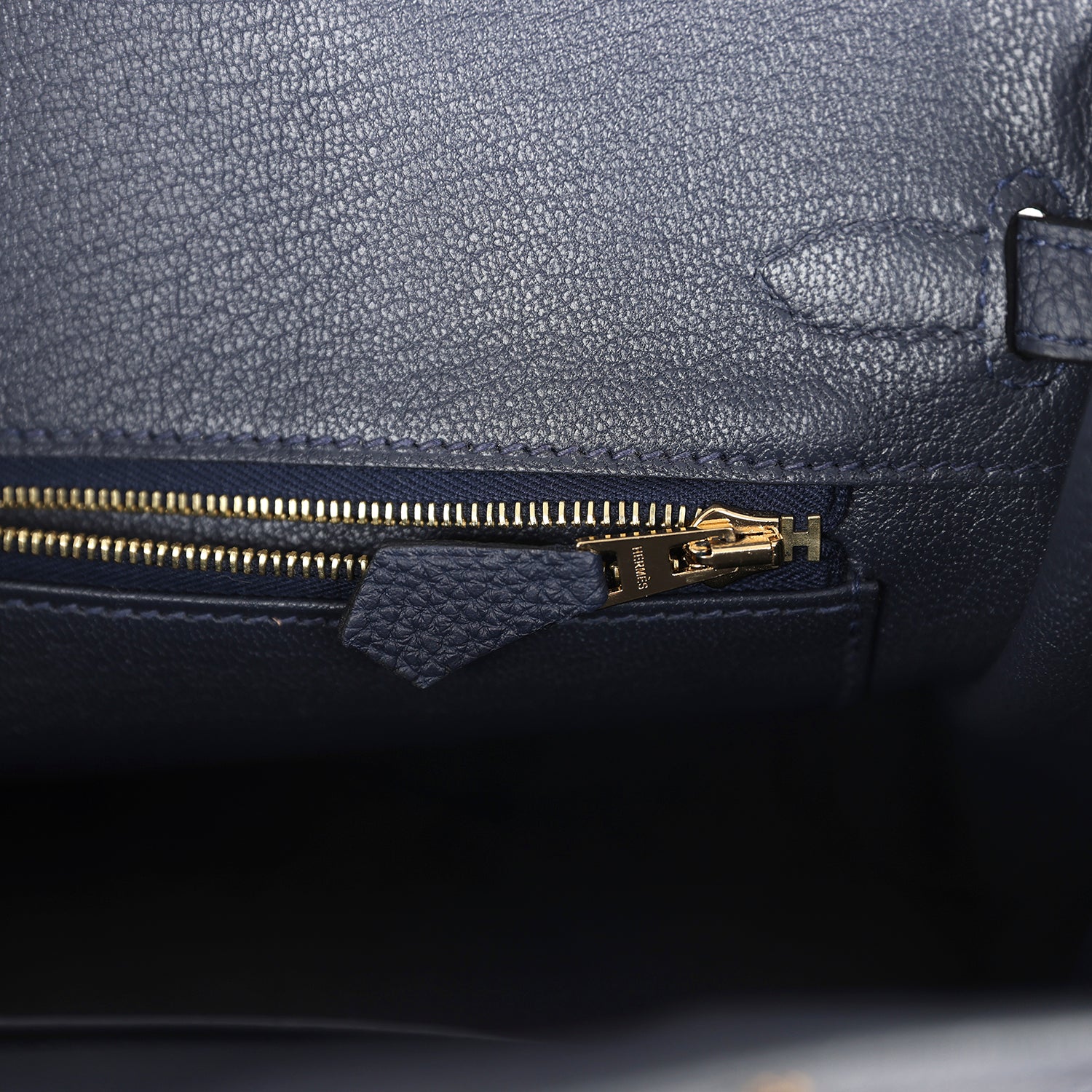 Hermes Birkin 25 Bleu Nuit Togo Gold Hardware