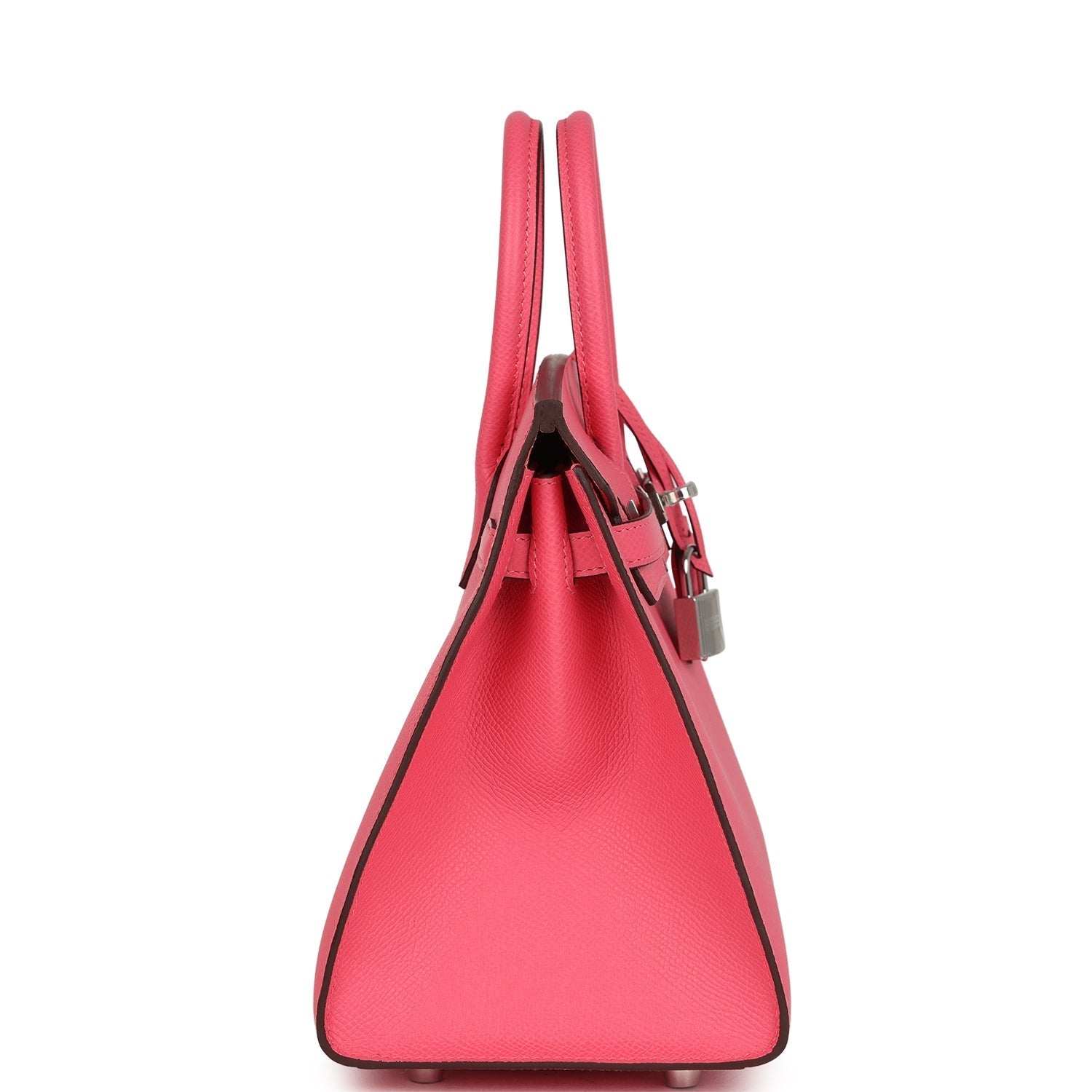 Hermes Birkin Sellier 25 Rose Azalee Epsom Palladium Hardware