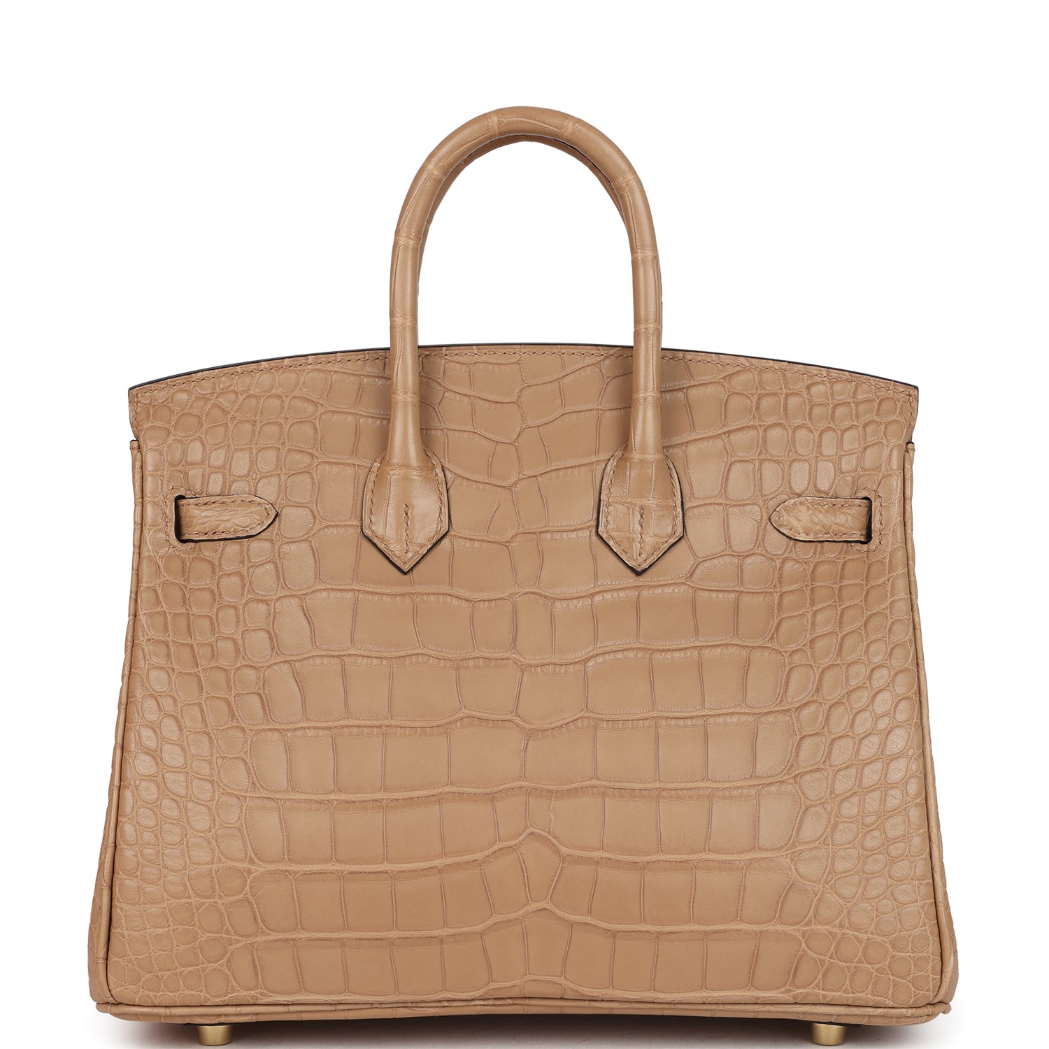 Hermes Birkin 25 Chai Matte Alligator Gold Hardware