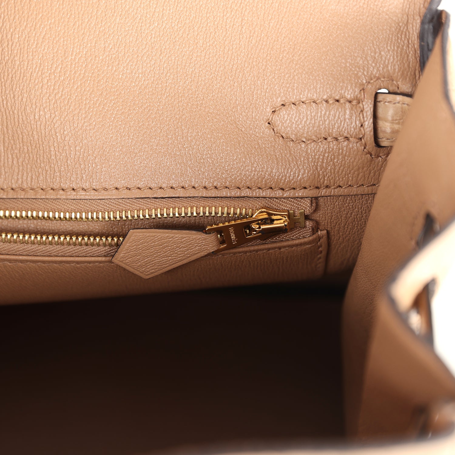 Hermes Birkin 25 Chai Matte Alligator Gold Hardware