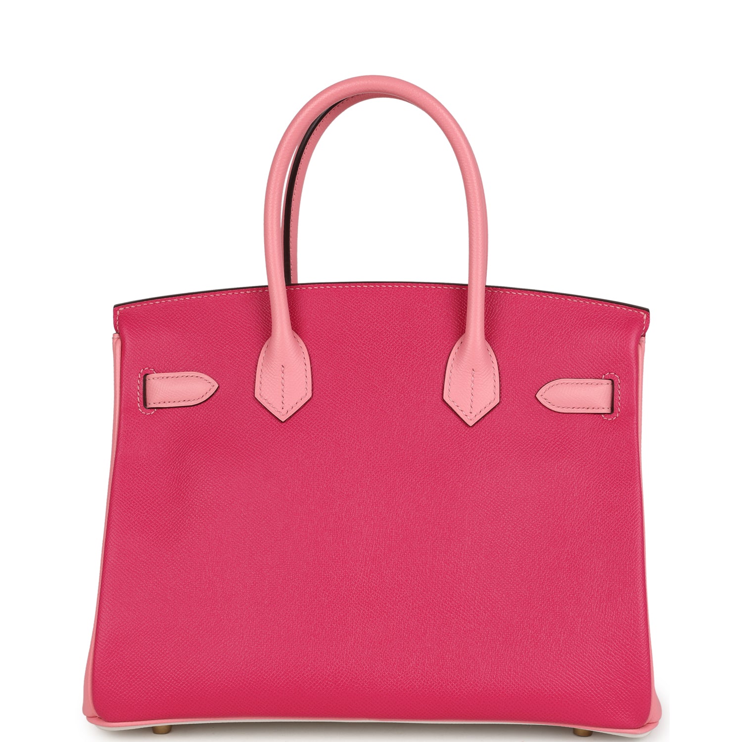 Pre-owned Hermes Special Order (HSS) Birkin 30 White, Rose Confetti and Rose Tyrien Epsom Brushed Gold Hardware
