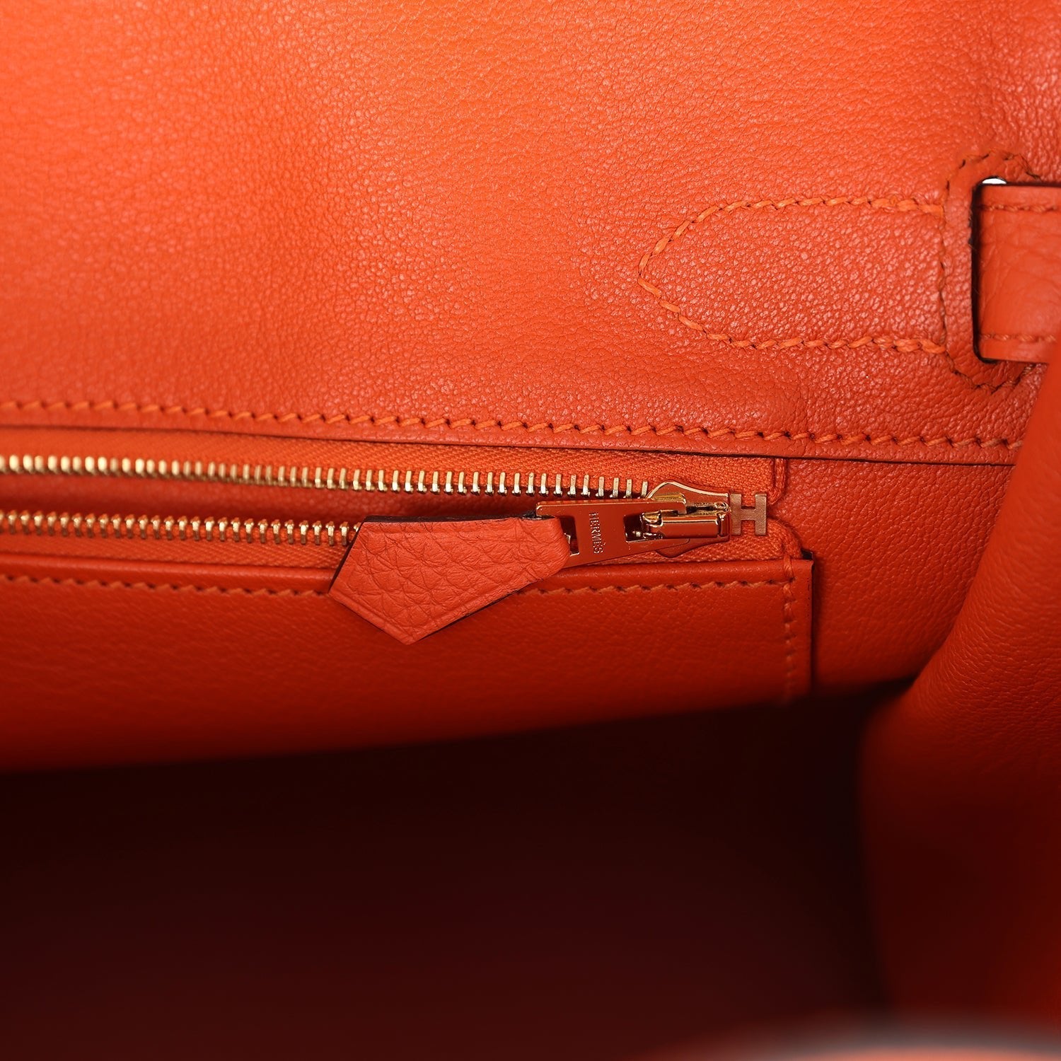 Hermes Birkin 30 Feu Togo Gold Hardware
