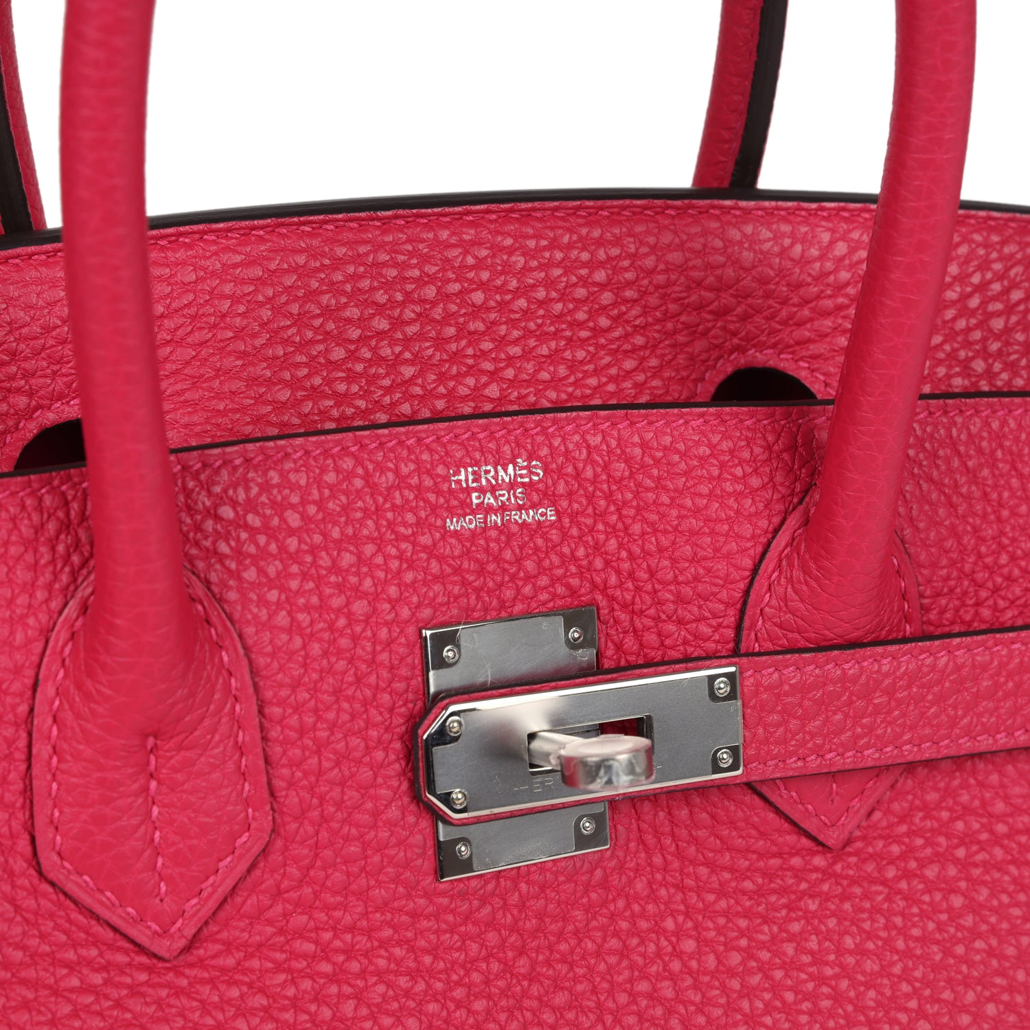 Hermes Birkin 30 Framboise Togo Palladium Hardware
