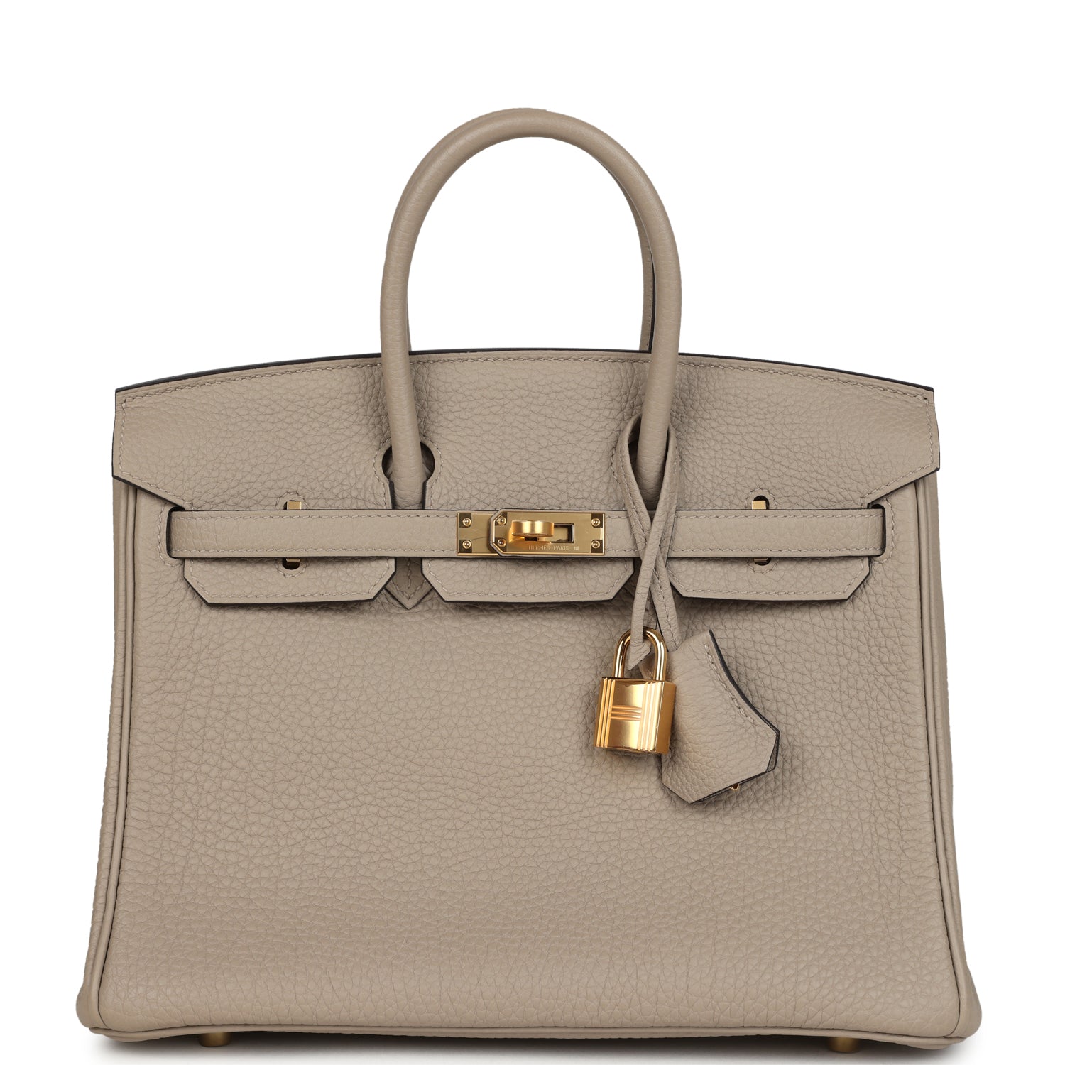 Hermes Birkin 25 Gris Tourterelle Togo Gold Hardware