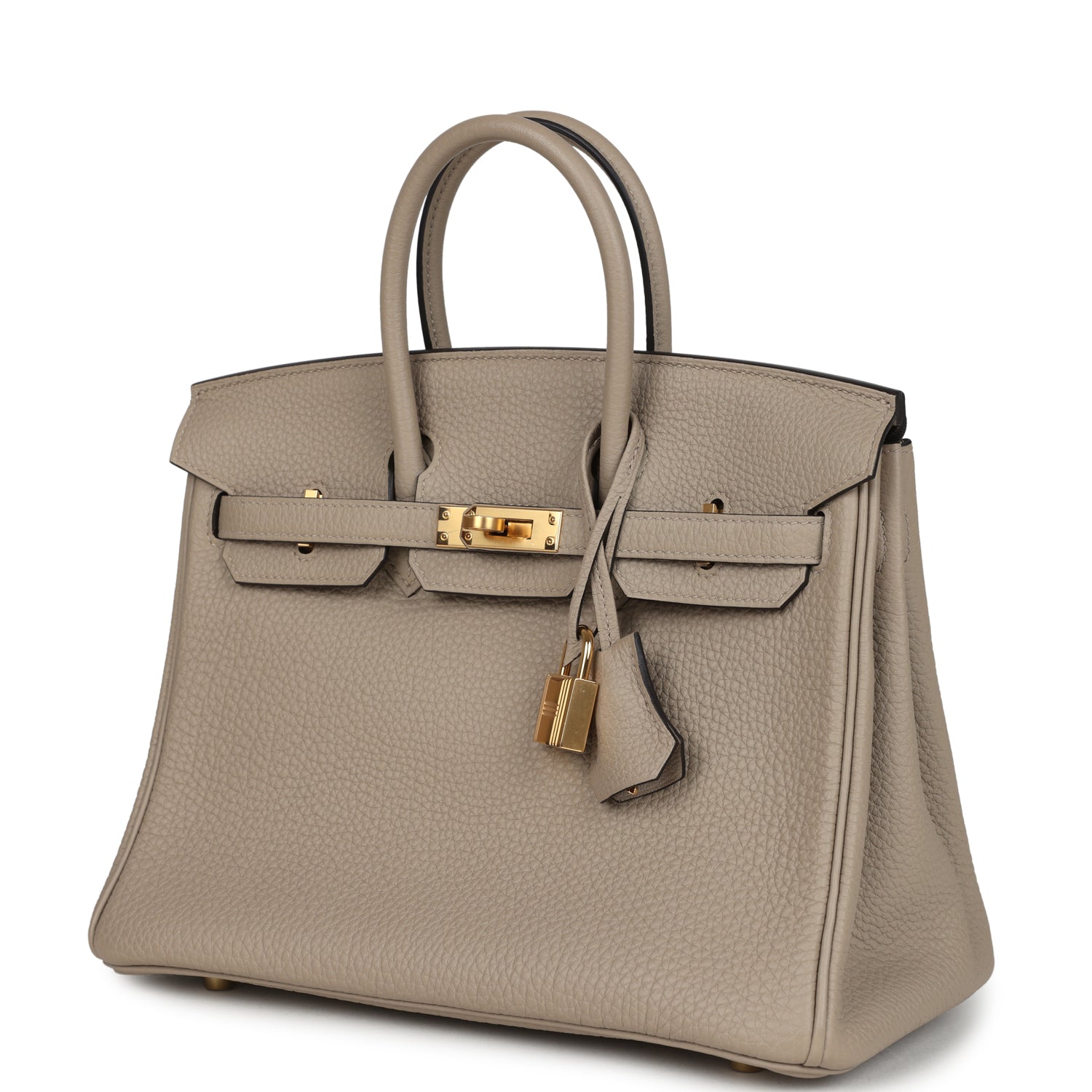 Hermes Birkin 25 Gris Tourterelle Togo Gold Hardware