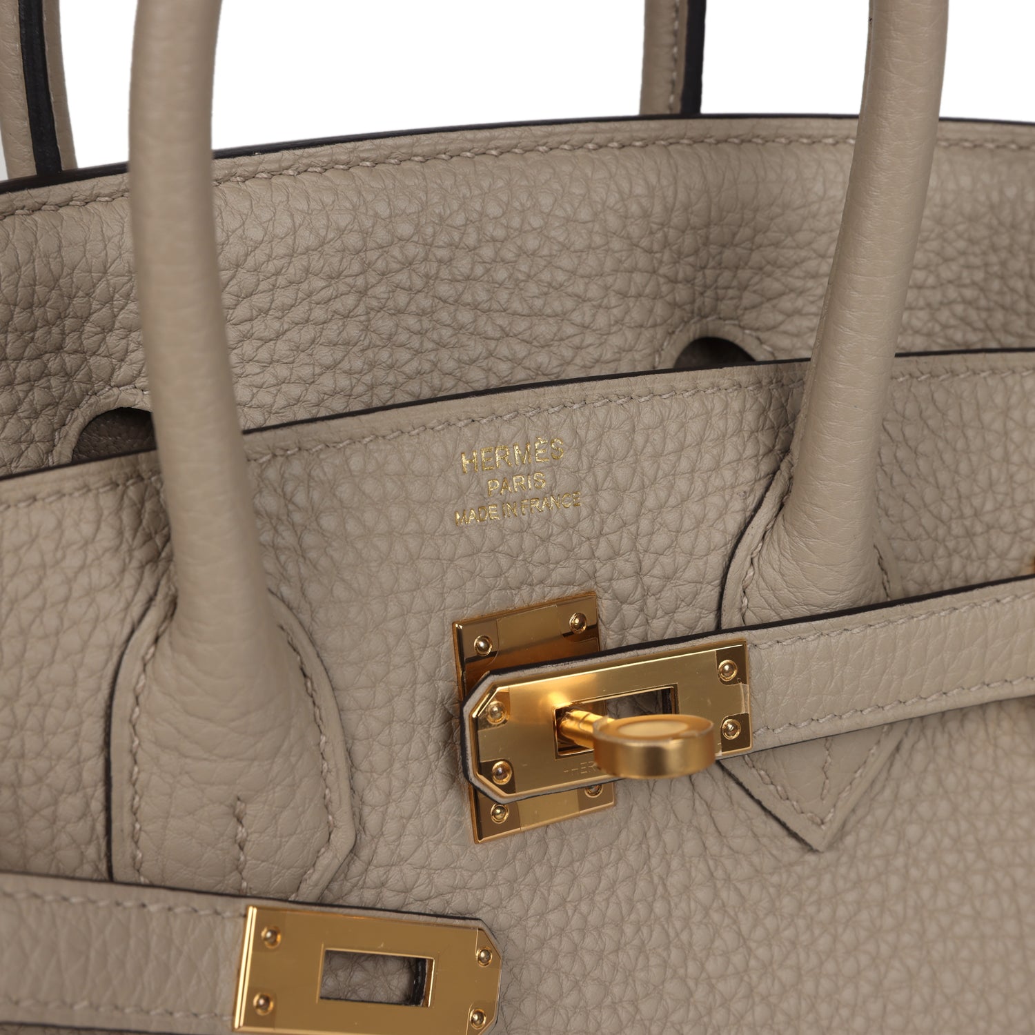Hermes Birkin 25 Gris Tourterelle Togo Gold Hardware