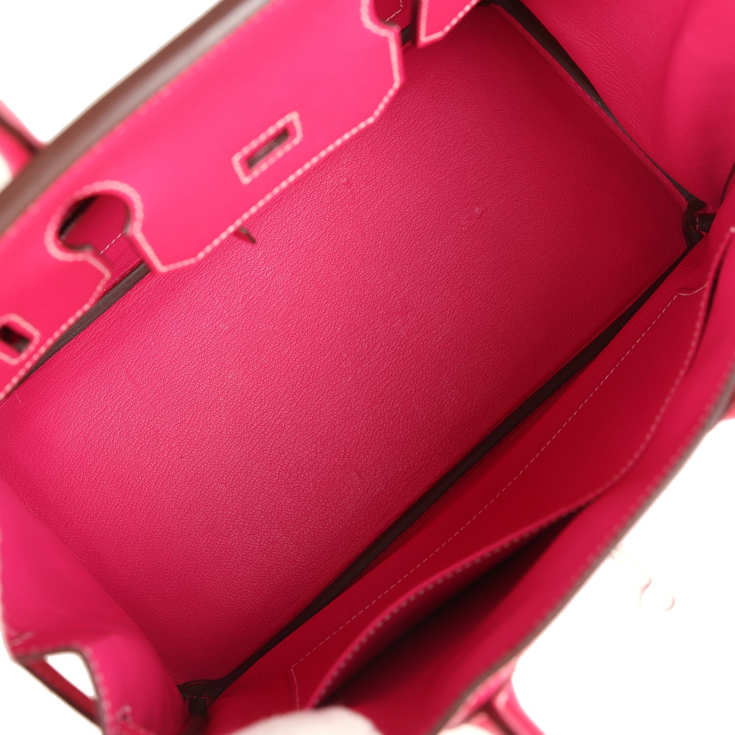 Pre-owned Hermes Birkin 30 Rose Tyrien Epsom Palladium Hardware