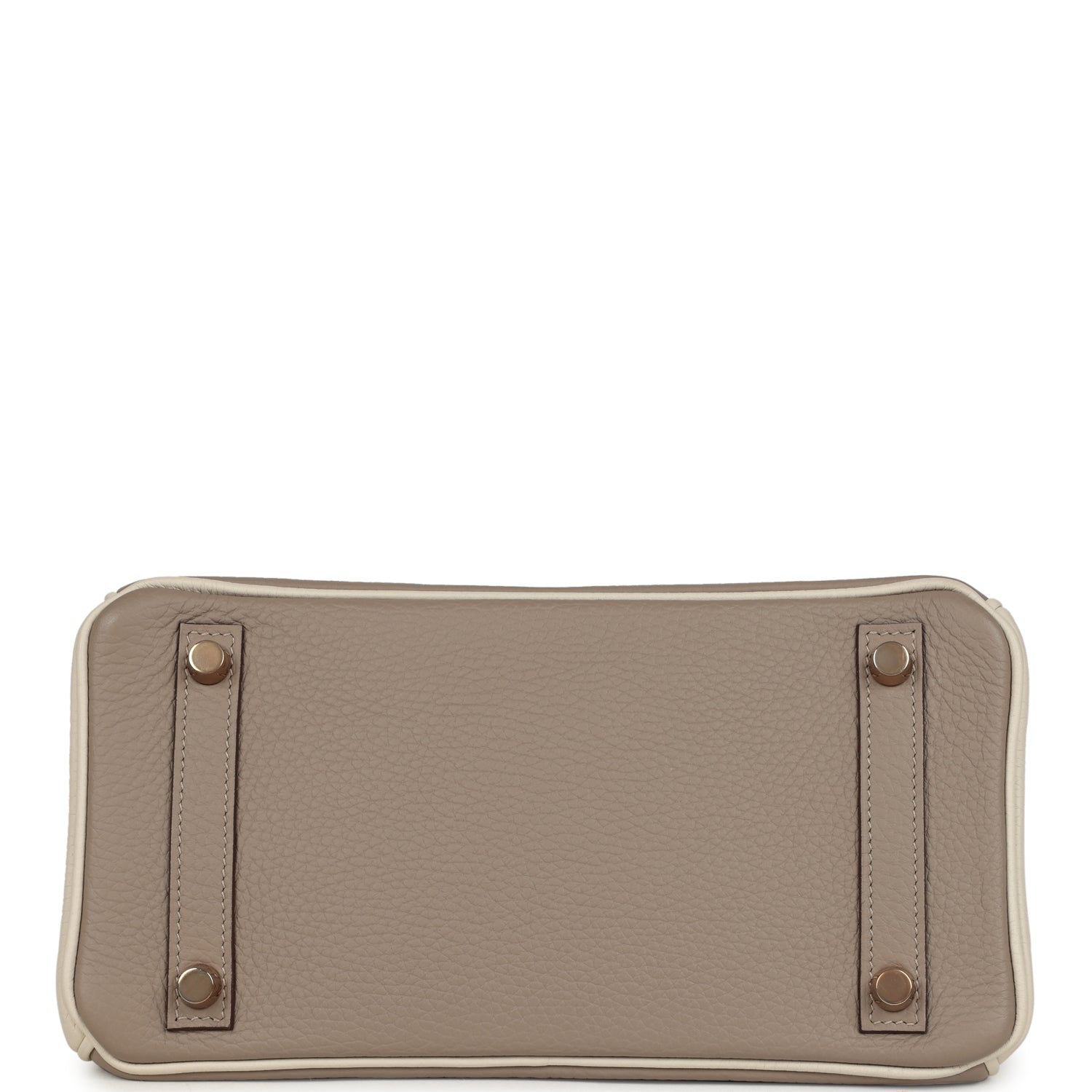 Hermes Special Order (HSS) Birkin 25 Gris Tourterelle and Craie Clemence Rose Gold Hardware