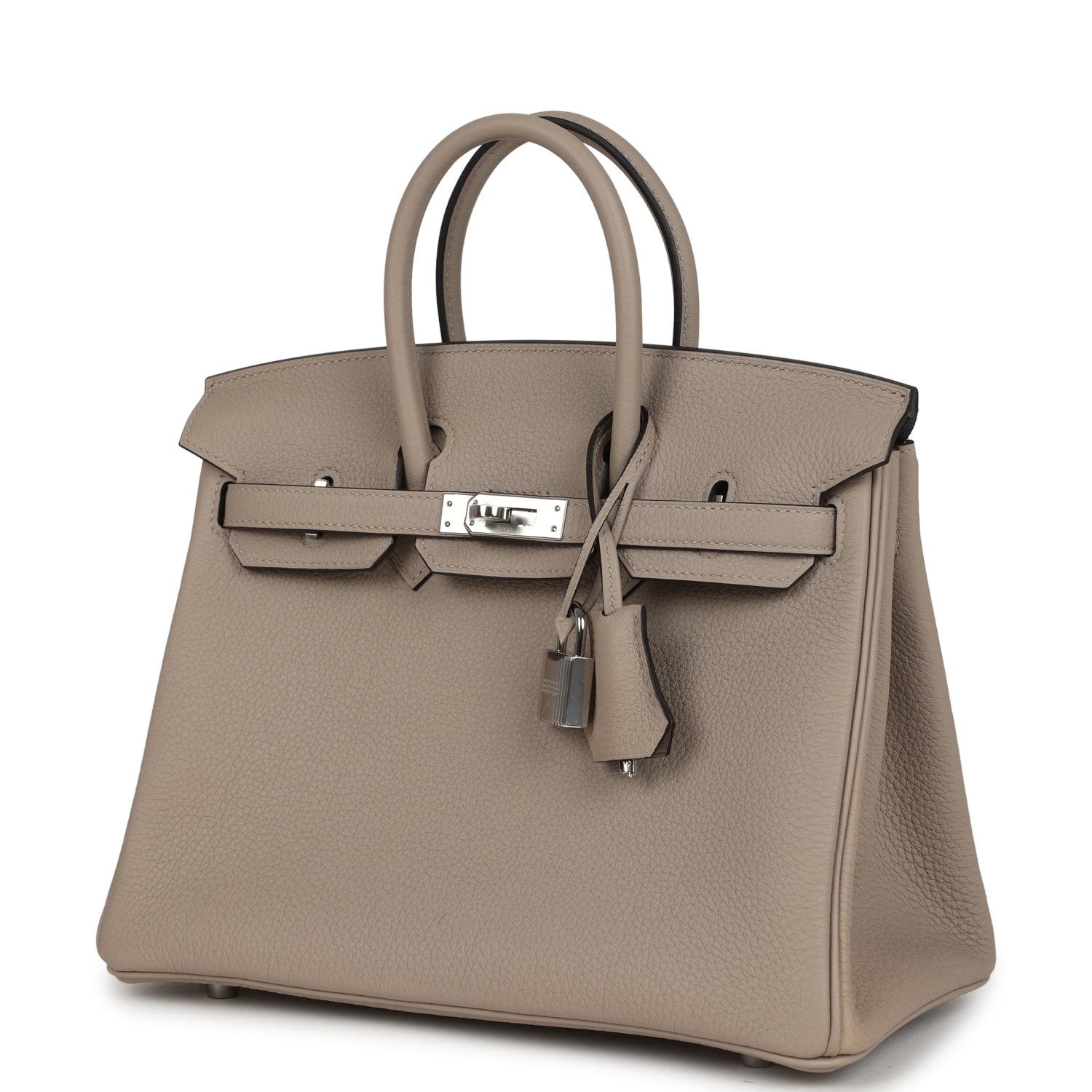Hermes Birkin 25 Gris Tourterelle Togo Palladium Hardware