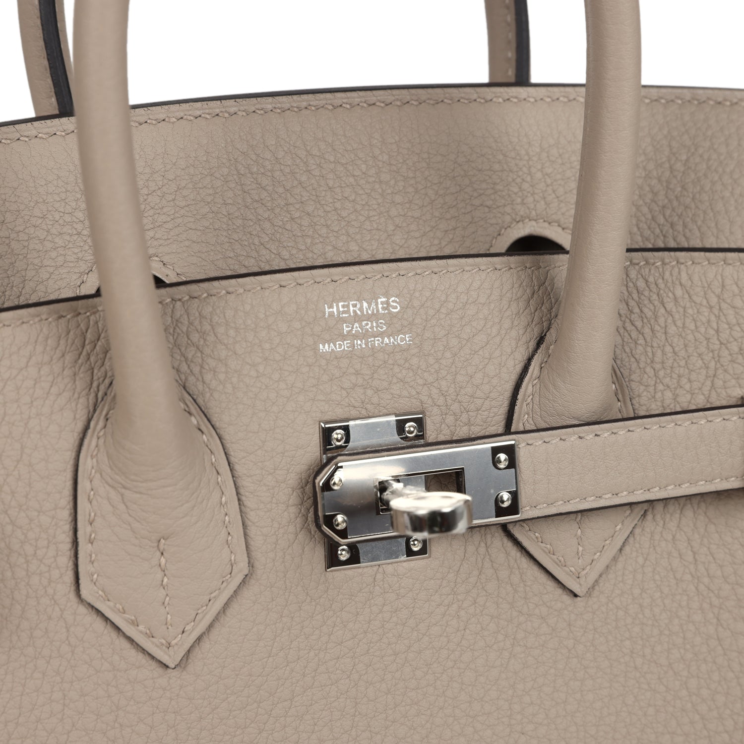 Hermes Birkin 25 Gris Tourterelle Togo Palladium Hardware