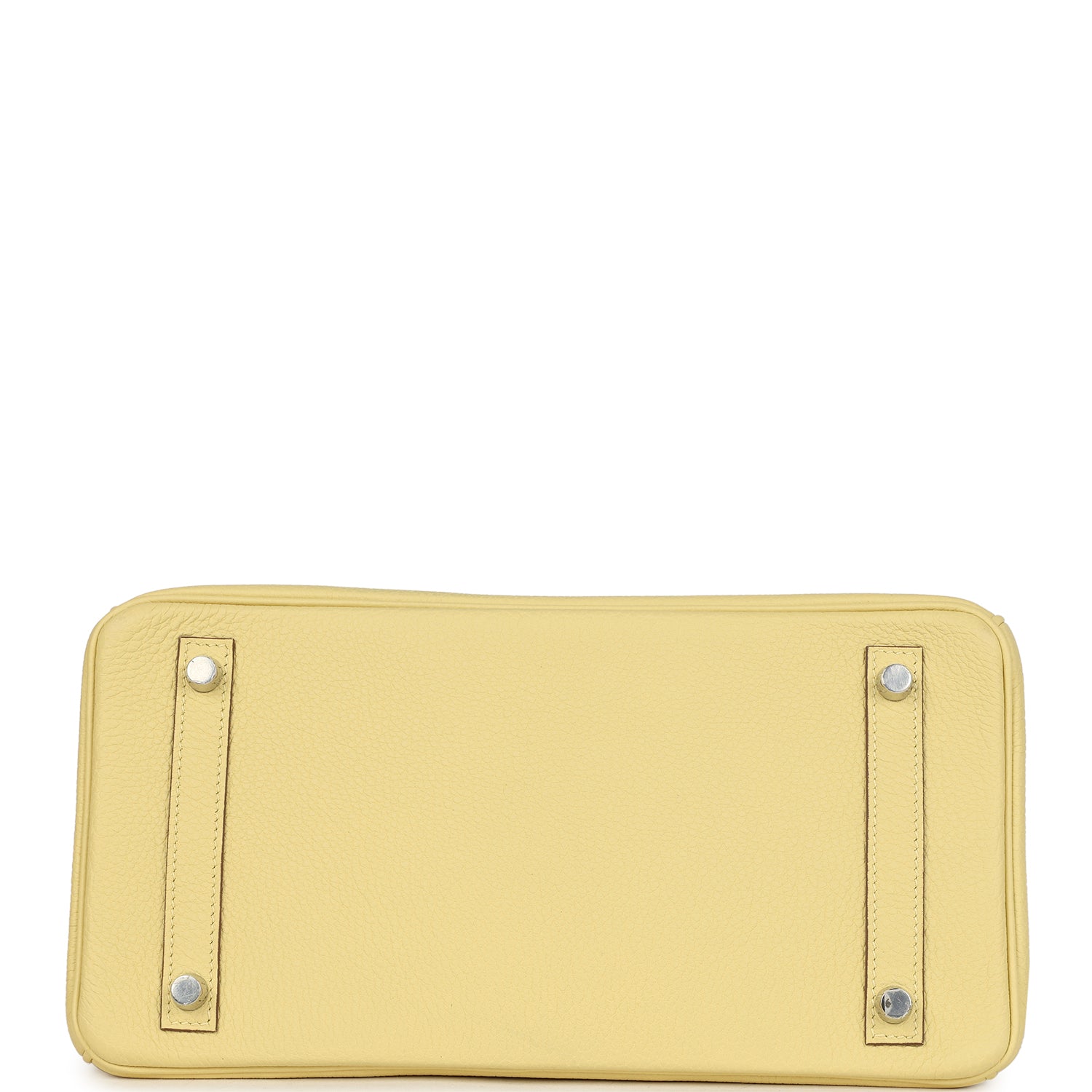 Pre-owned Hermes Birkin 30 Jaune Poussin Togo Palladium Hardware