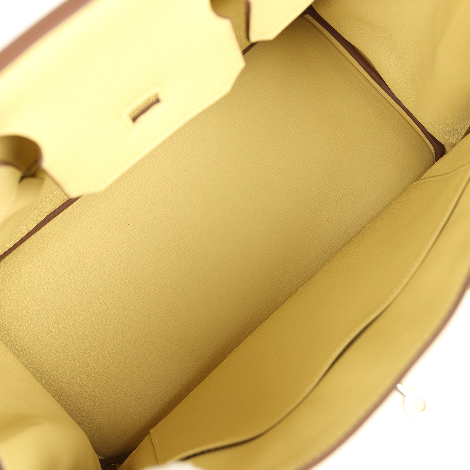 Pre-owned Hermes Birkin 30 Jaune Poussin Togo Palladium Hardware
