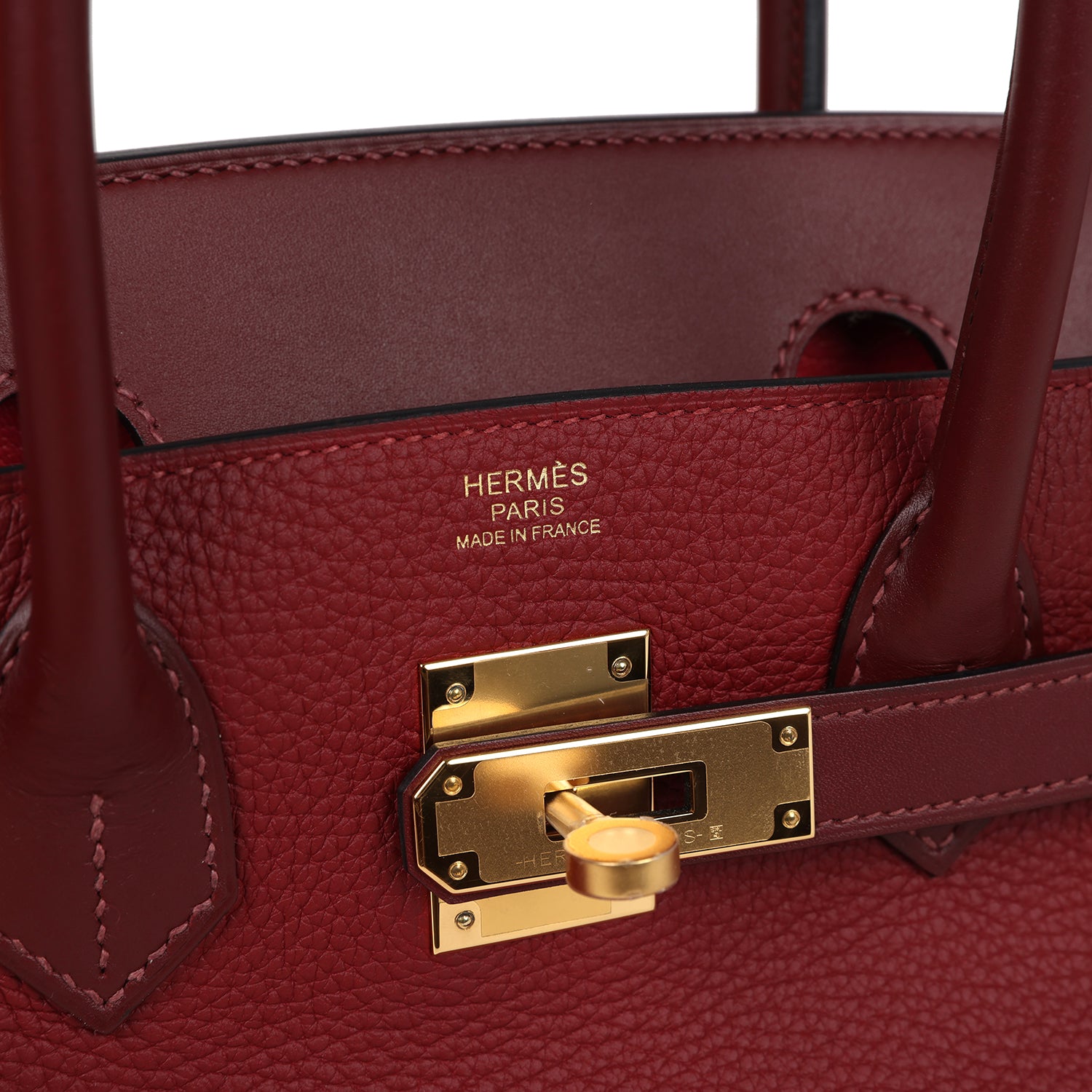 Hermes Birkin 30 Rouge H Verso Sombrero and Clemence Touch Gold Hardware