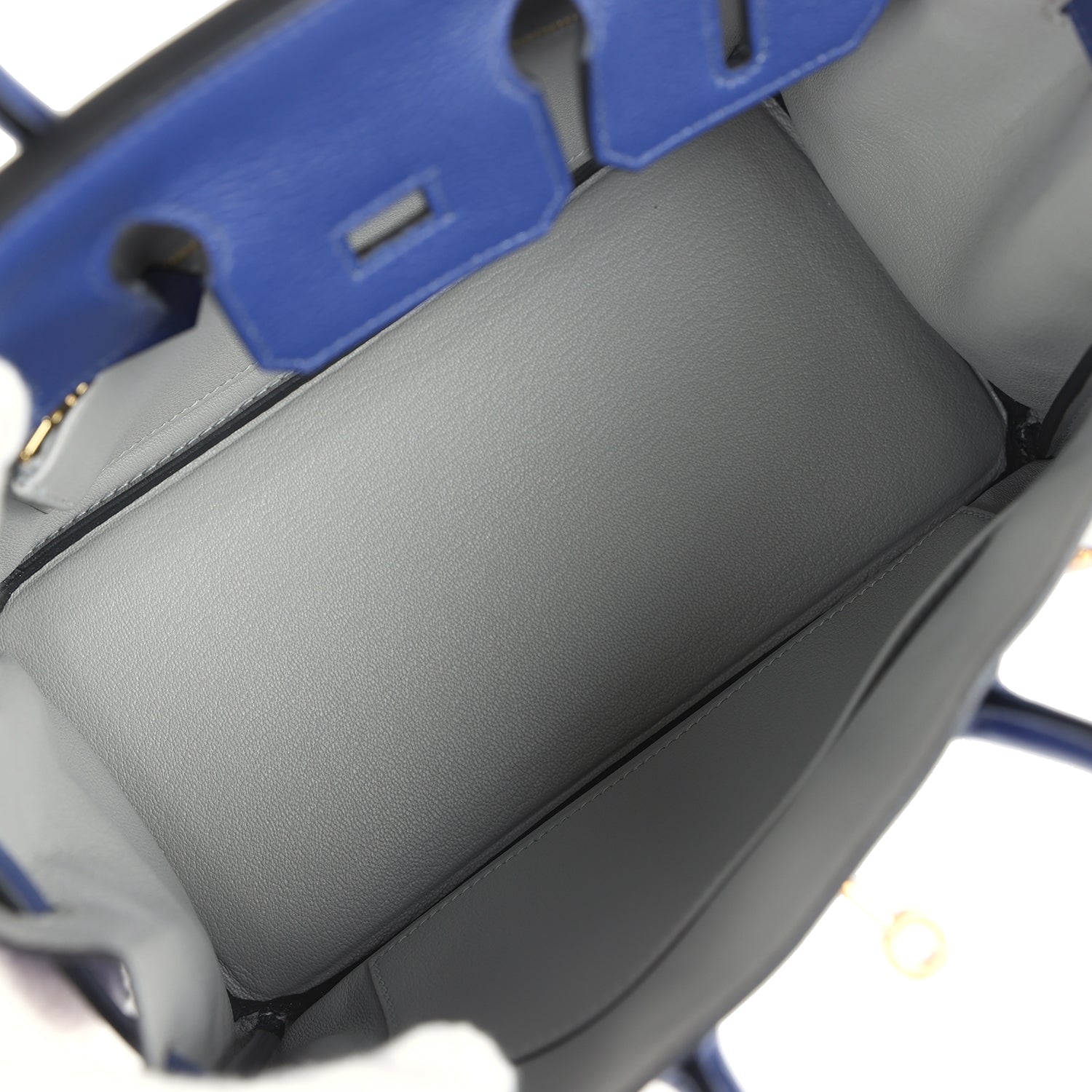 Hermes Birkin 25 Bleu Saphir Verso Novillo Gold Hardware