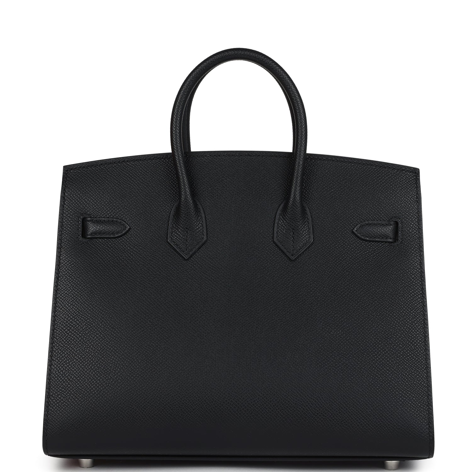 Hermes Birkin Sellier 25 Black Epsom Palladium Hardware
