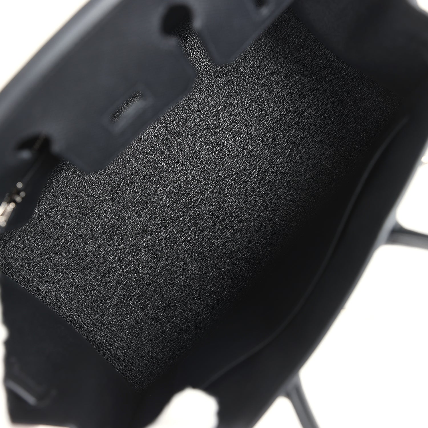Hermes Birkin Sellier 25 Black Epsom Palladium Hardware