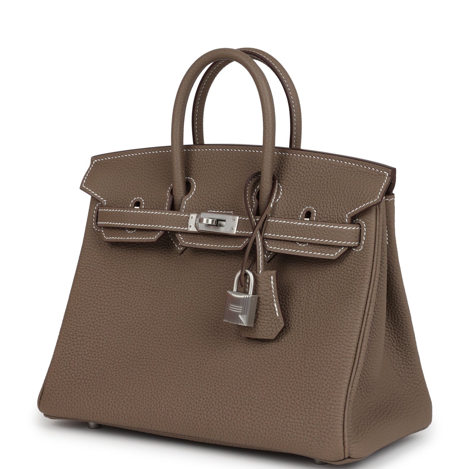Hermes Birkin 25 Etoupe Togo Brushed Palladium Hardware