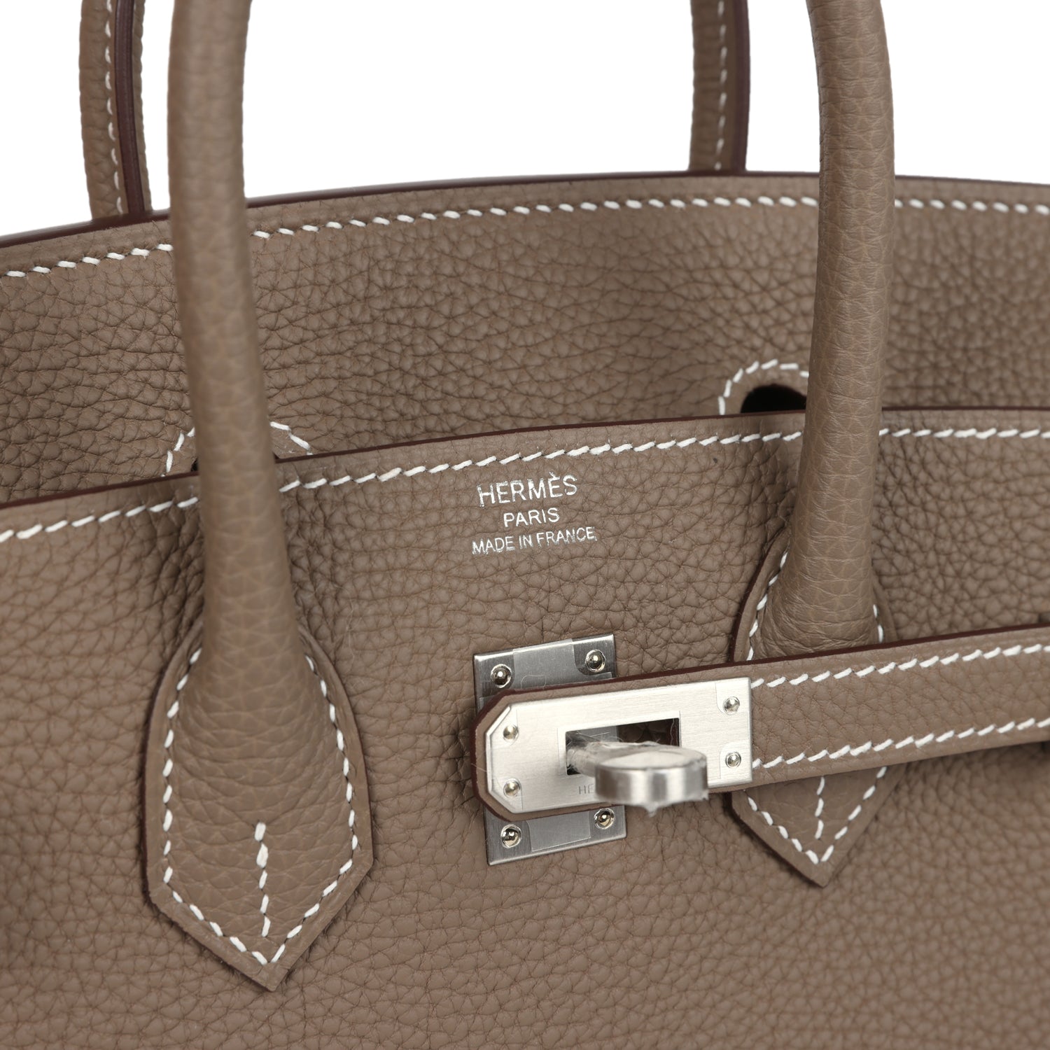 Hermes Birkin 25 Etoupe Togo Brushed Palladium Hardware