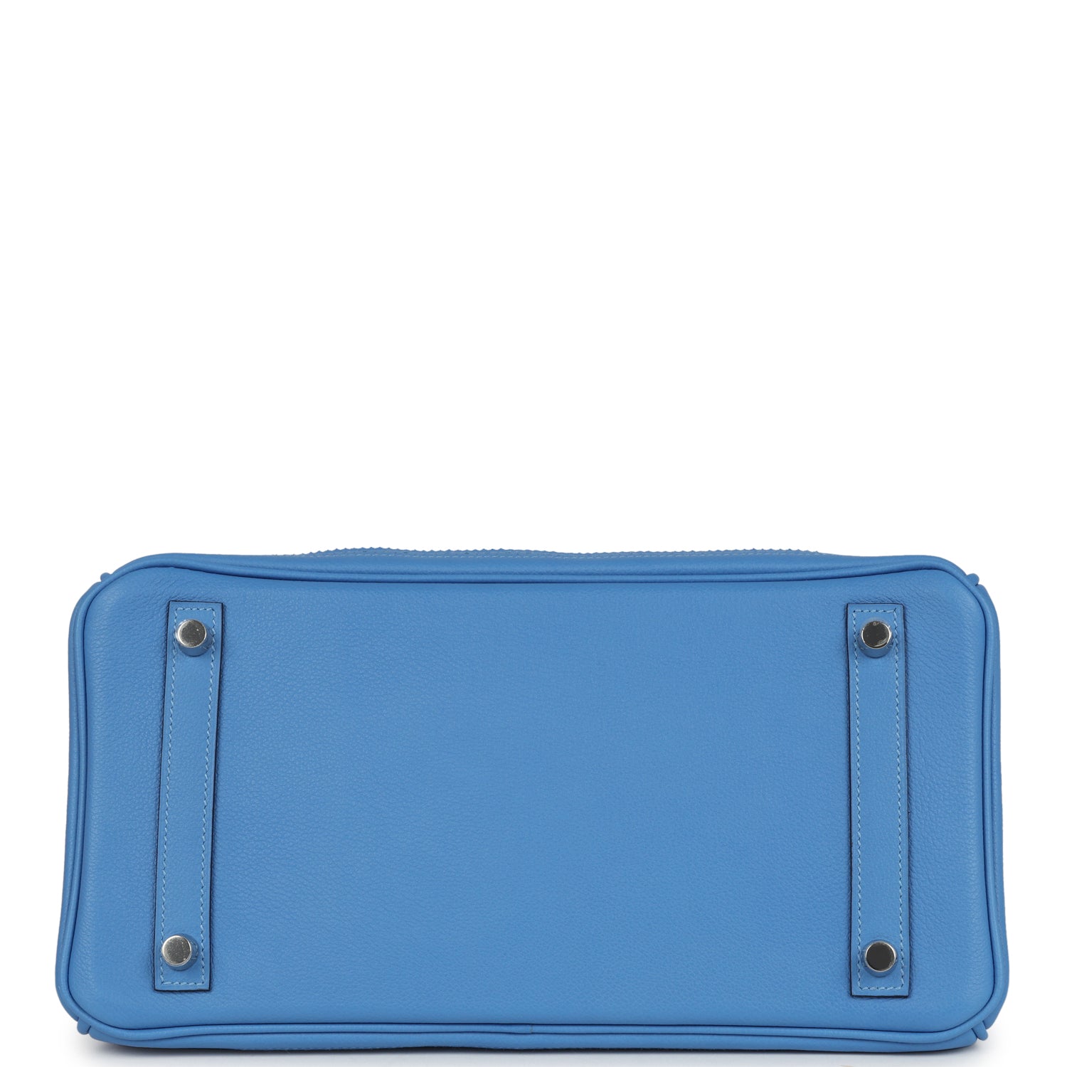 Hermes Birkin 30 Ghillies Bleu Paradise Clemence and Evercolor Palladium Hardware
