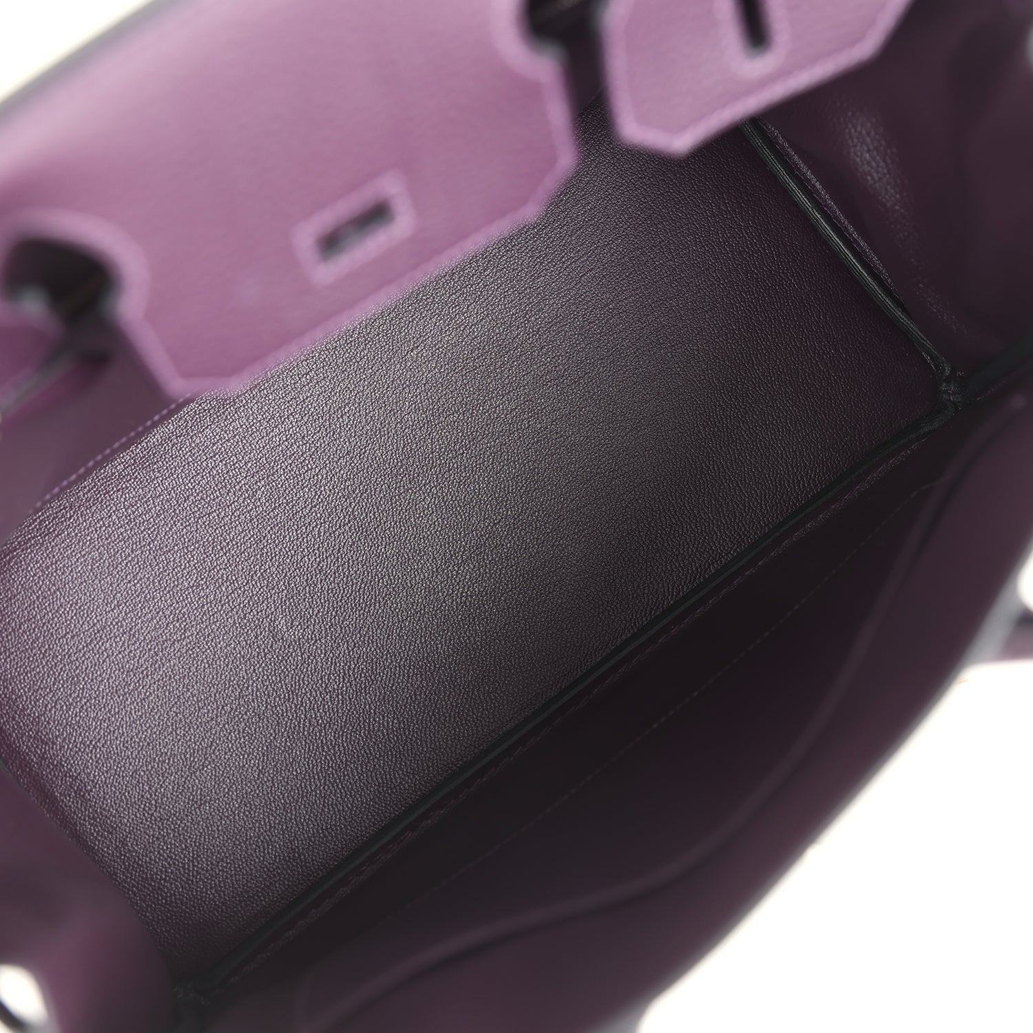 Pre-owned Hermes Birkin 30 Raisin Togo Palladium Hardware