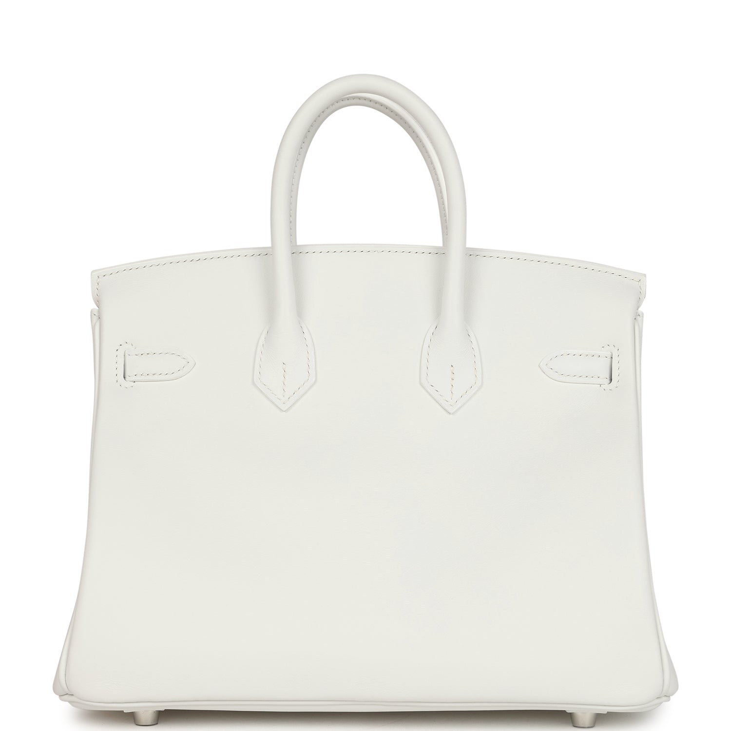 Hermes Birkin 25 New White Swift Palladium Hardware