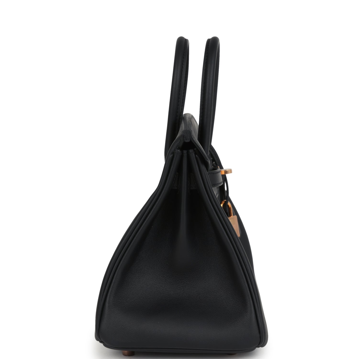 Hermes Birkin 25 Black Swift Rose Gold Hardware