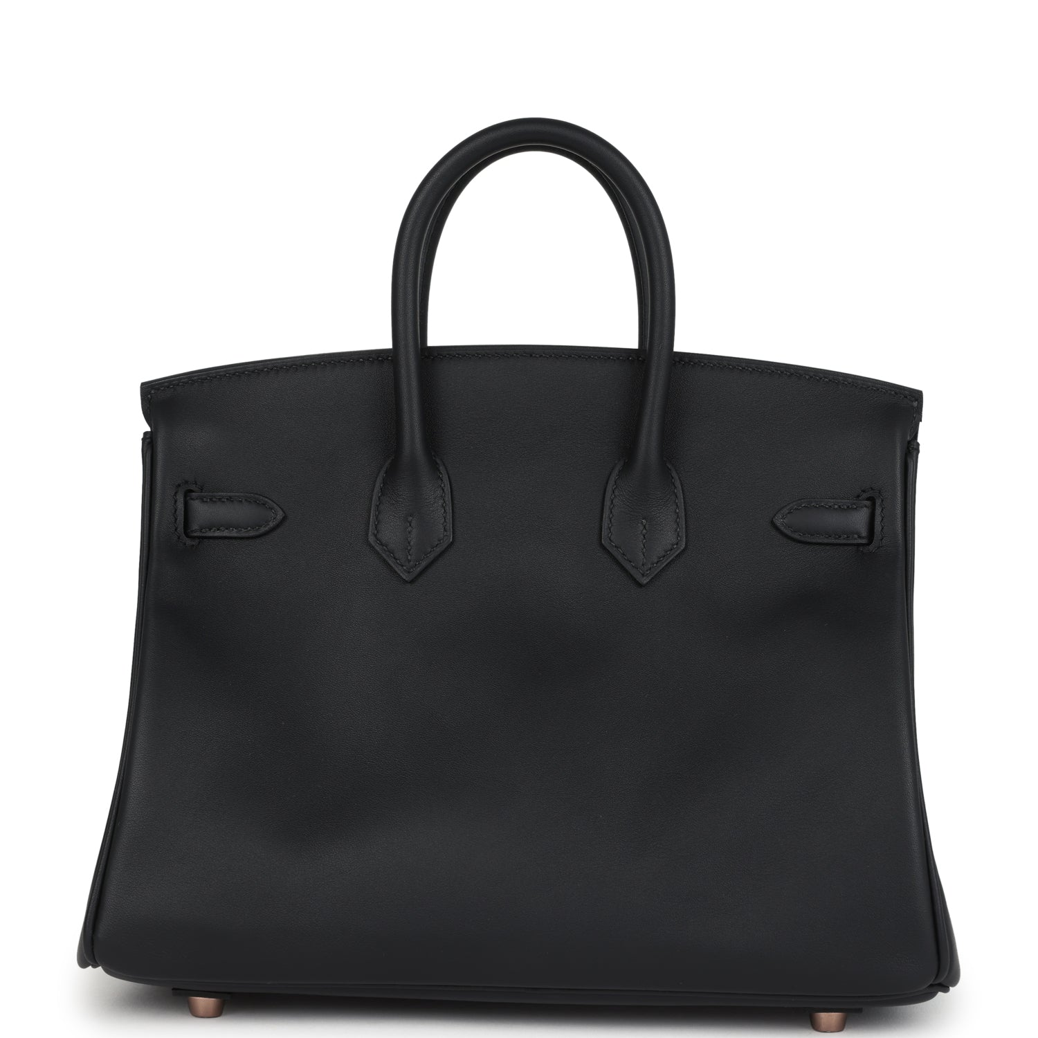 Hermes Birkin 25 Black Swift Rose Gold Hardware