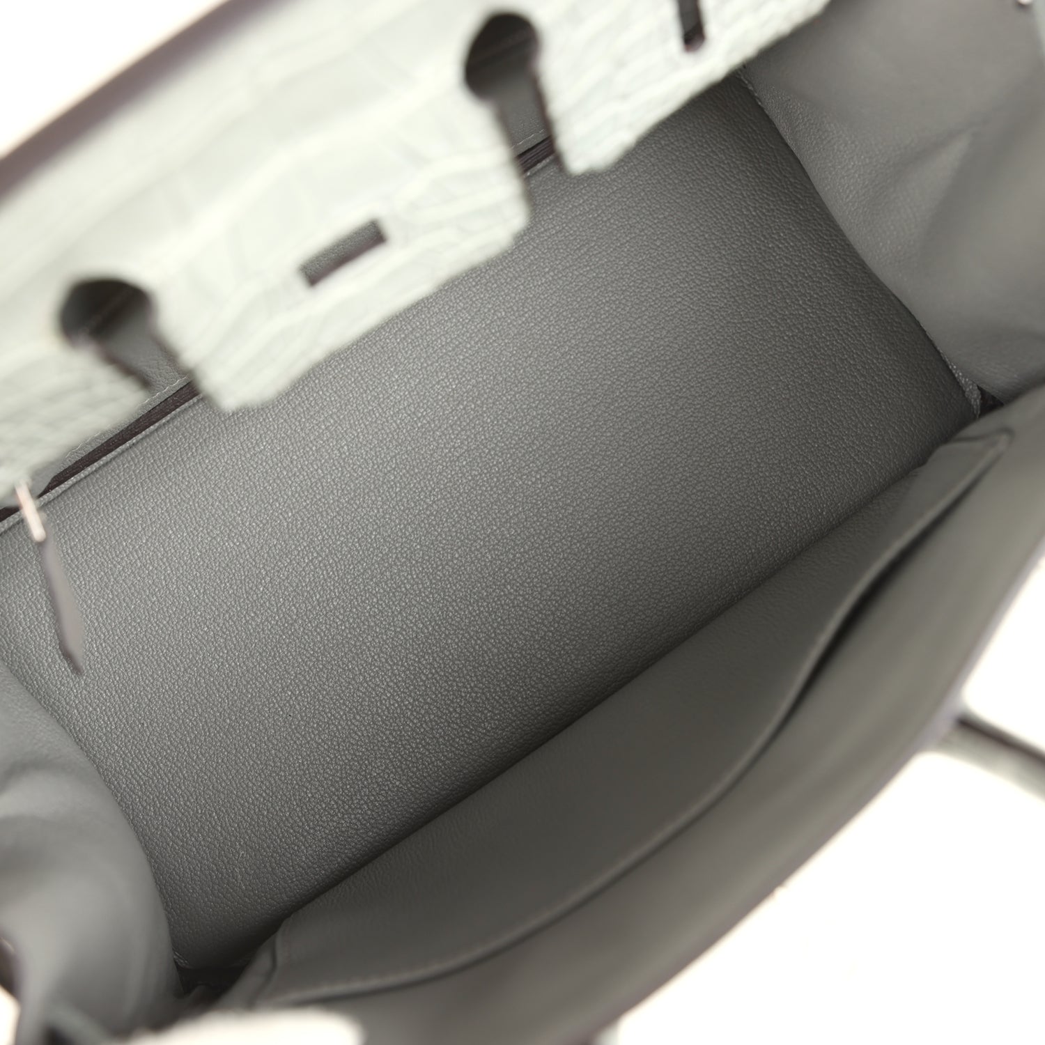 Hermes Birkin 25 Gris Meyer Togo and Gris Ciment Matte Alligator Touch Palladium Hardware