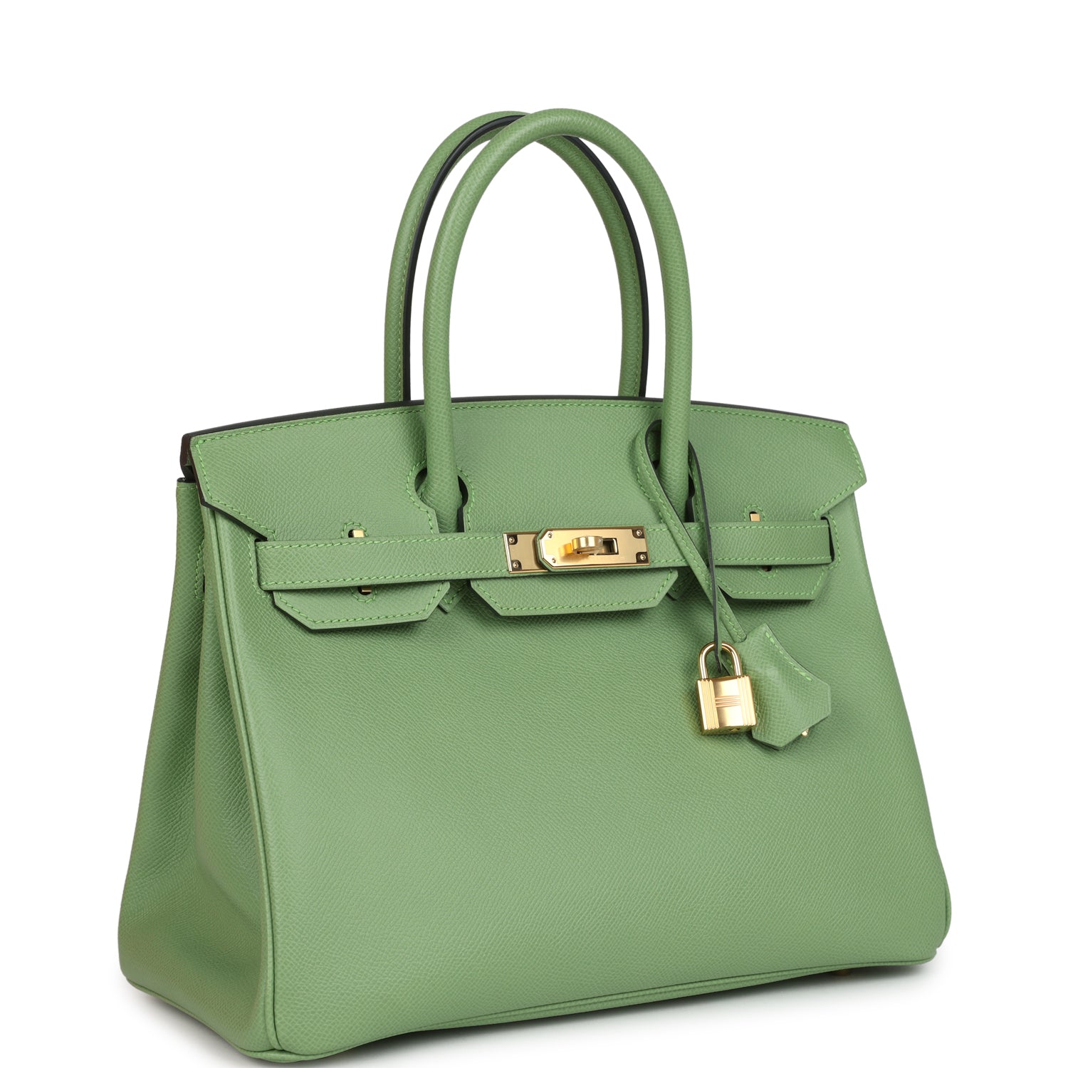 Hermes Birkin 30 Vert Criquet Epsom Gold Hardware