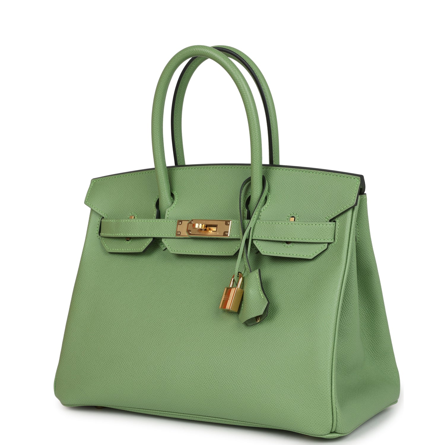 Hermes Birkin 30 Vert Criquet Epsom Gold Hardware