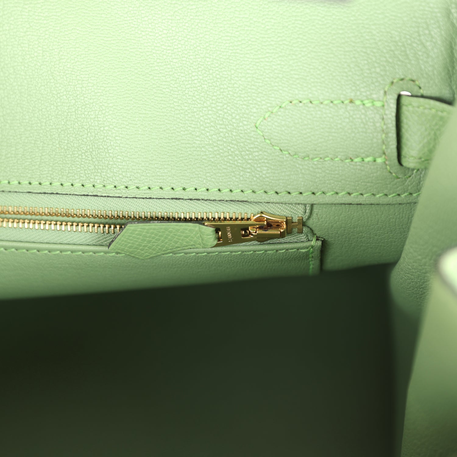 Hermes Birkin 30 Vert Criquet Epsom Gold Hardware