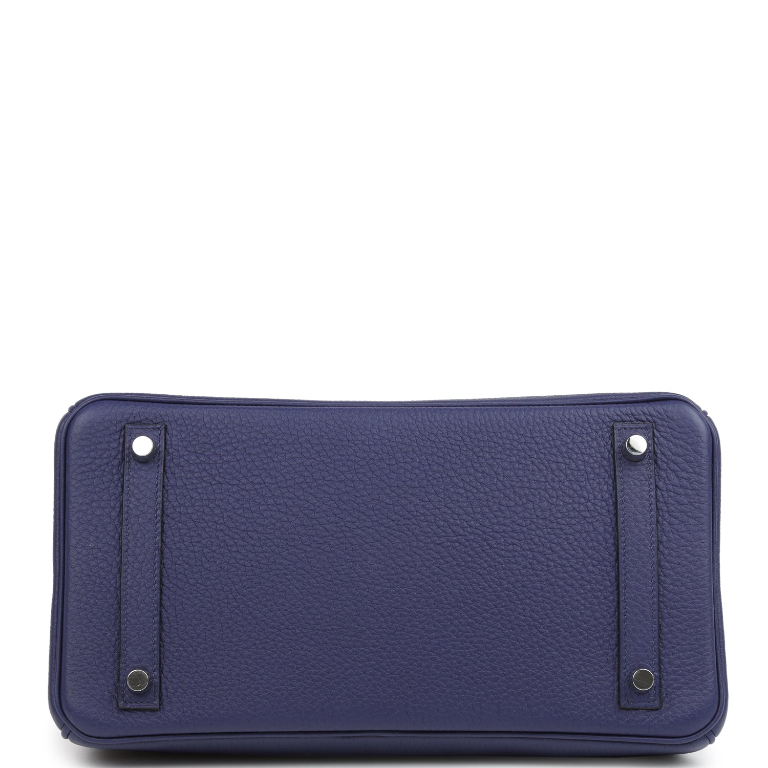 Pre-owned Hermes Birkin 30 Bleu Encre Togo and Shiny Niloticus Crocodile Touch Palladium Hardware
