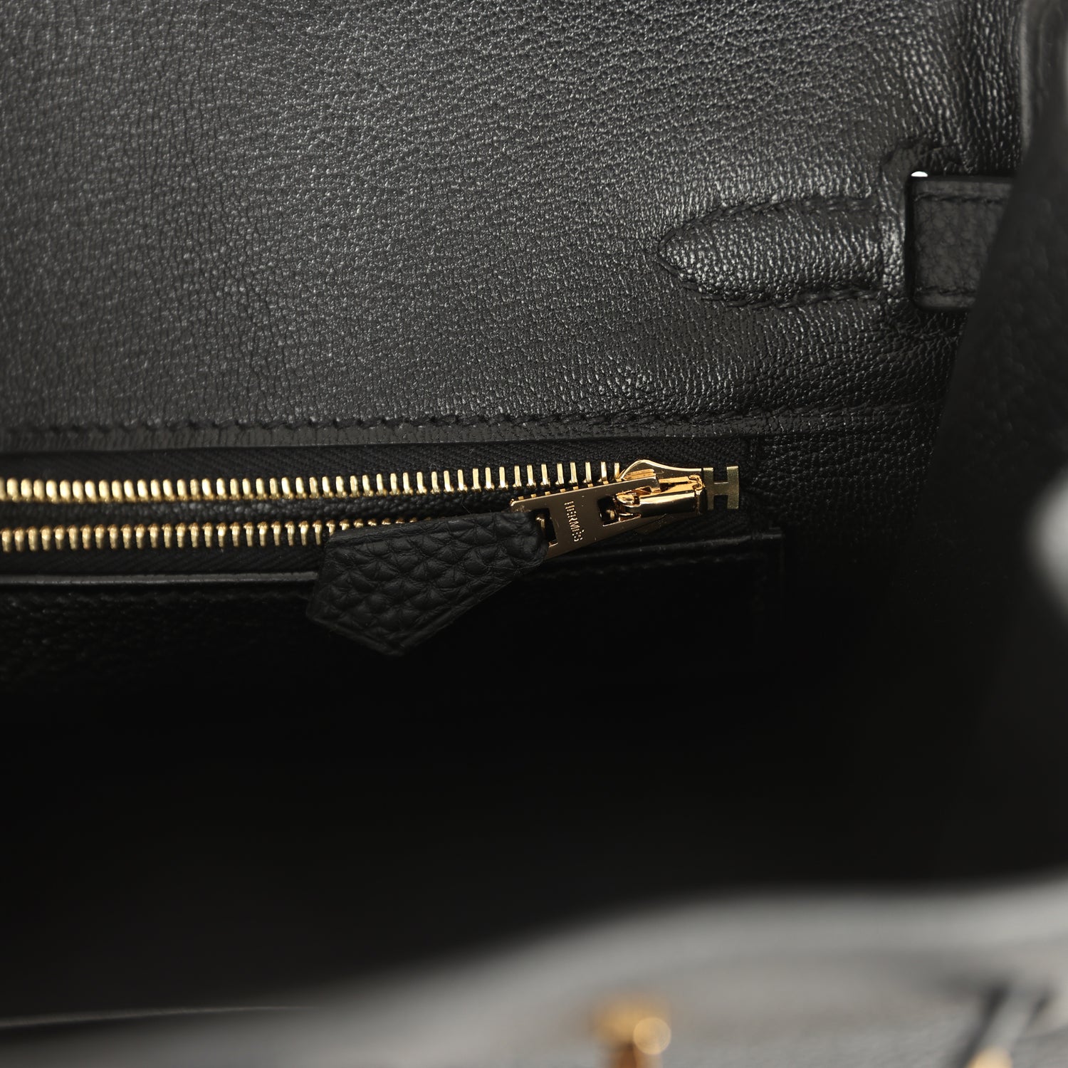 Hermes Birkin 25 Black Togo Gold Hardware