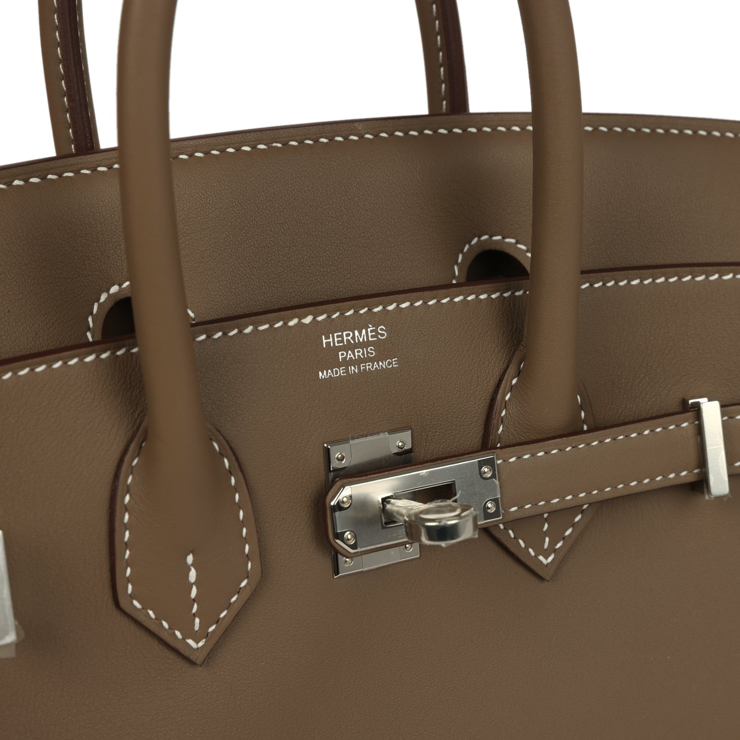 Hermes Birkin 25 Etoupe Swift Palladium Hardware