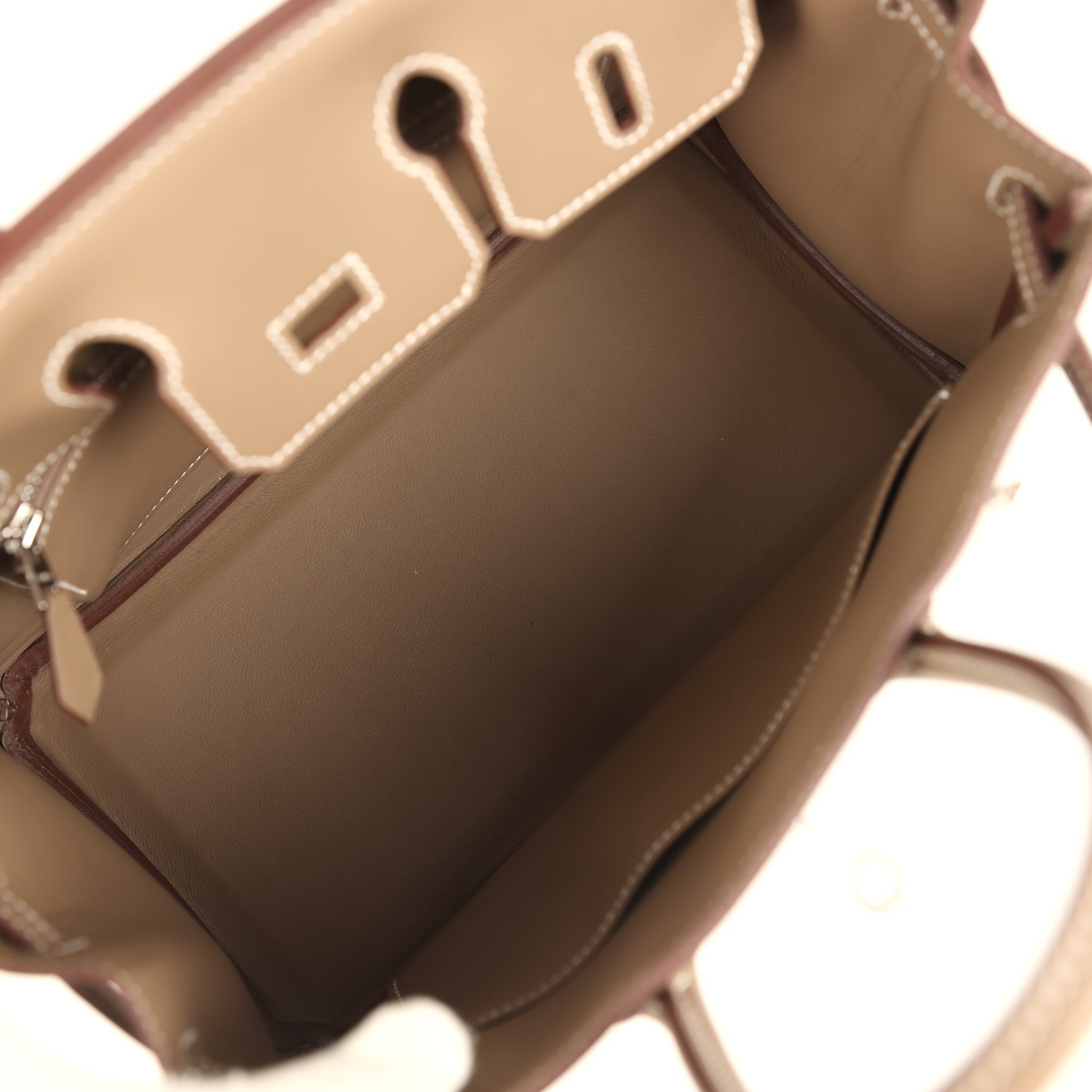 Hermes Birkin 25 Etoupe Swift Palladium Hardware