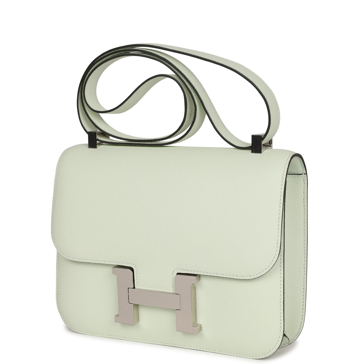 Hermes Constance 1-24 Vert Fizz Epsom Palladium Hardware