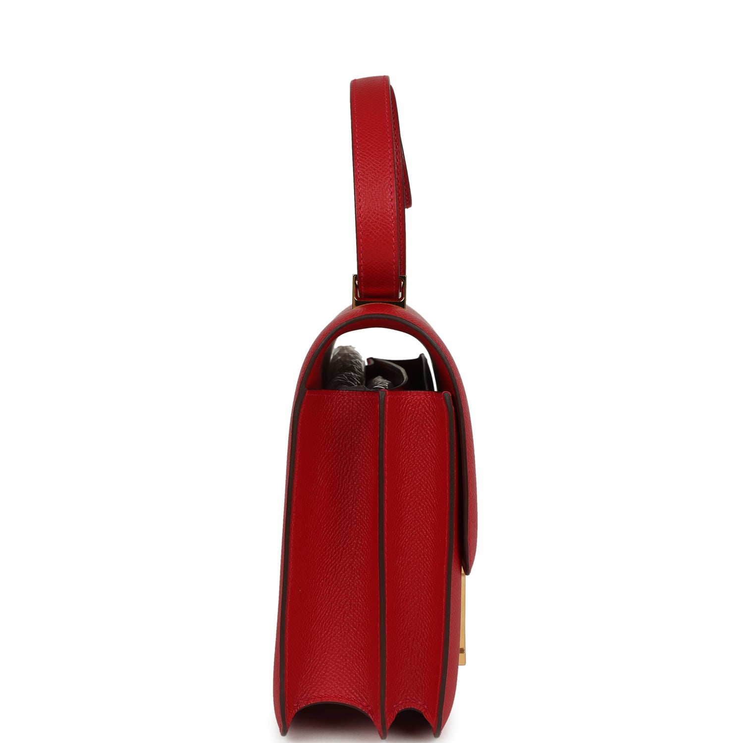 Hermes Constance 24 Rouge Casaque Epsom Gold Hardware