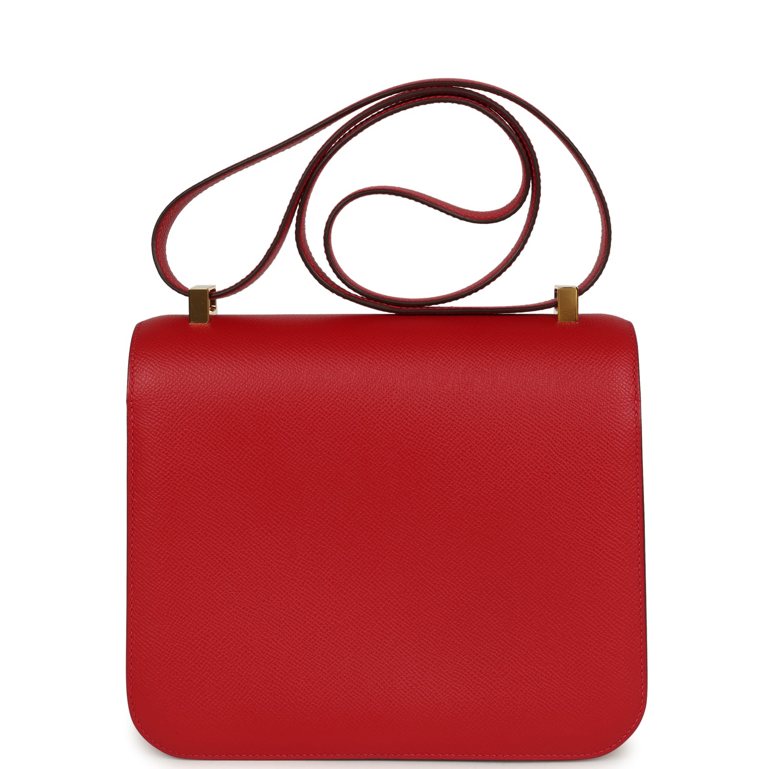 Hermes Constance 24 Rouge Casaque Epsom Gold Hardware
