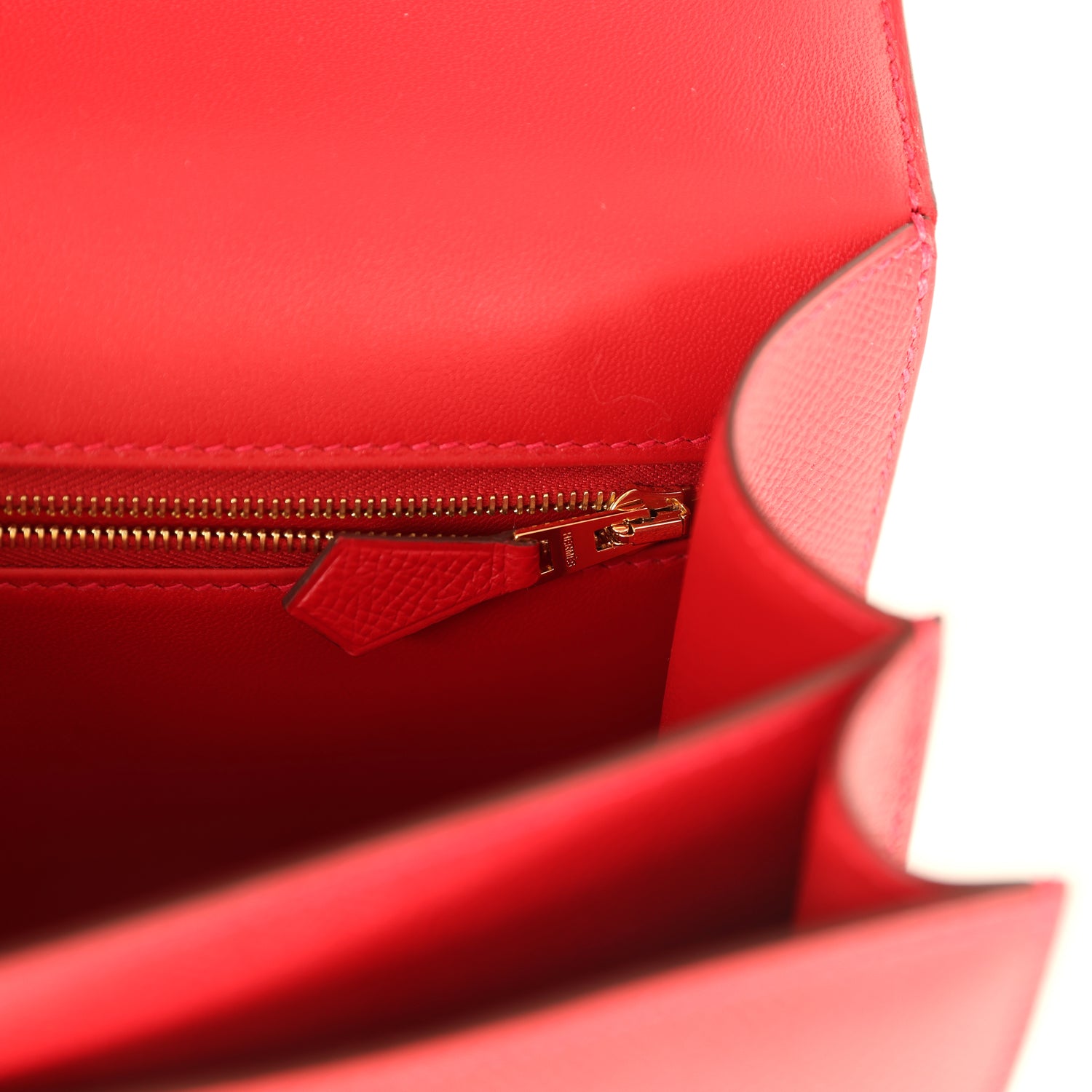 Hermes Constance 24 Rouge Casaque Epsom Gold Hardware