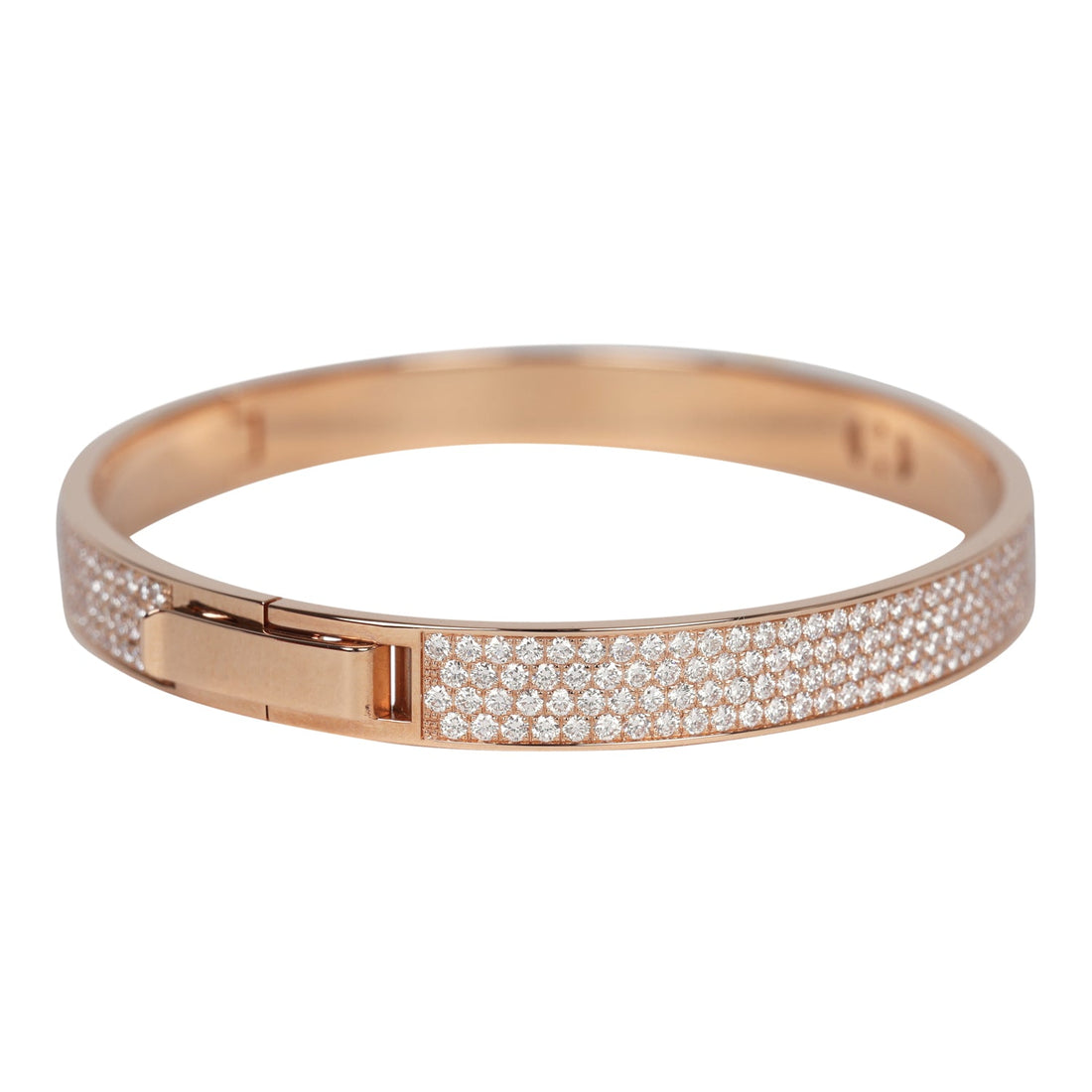 Hermes H D'Ancre Bracelet PM 18K Rose Gold & White Diamonds